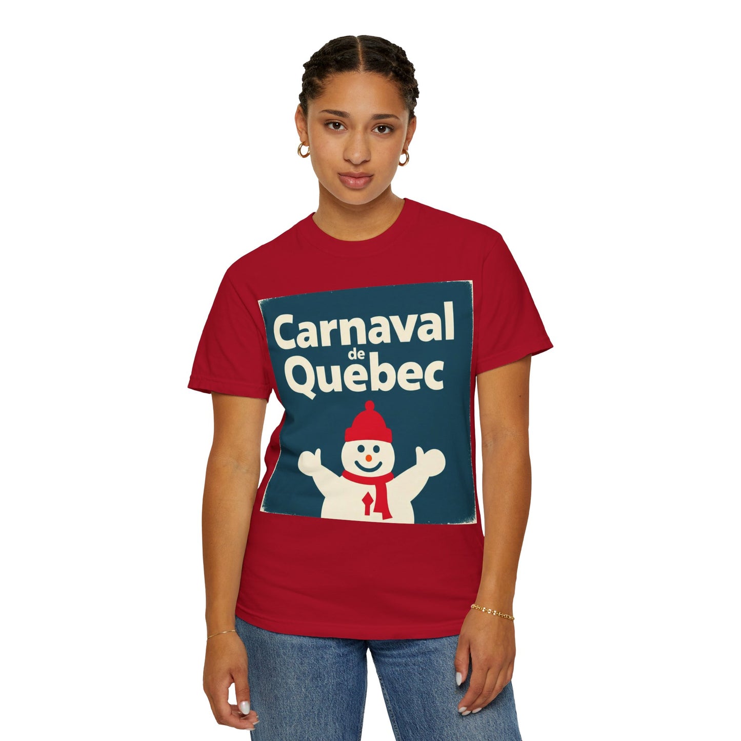 Quebec Carnaval Unisex T-Shirt, Winter Festival Tee, Handmade Vacation Souvenir, Holiday Gift Apparel, Quebec Celebration Shirt