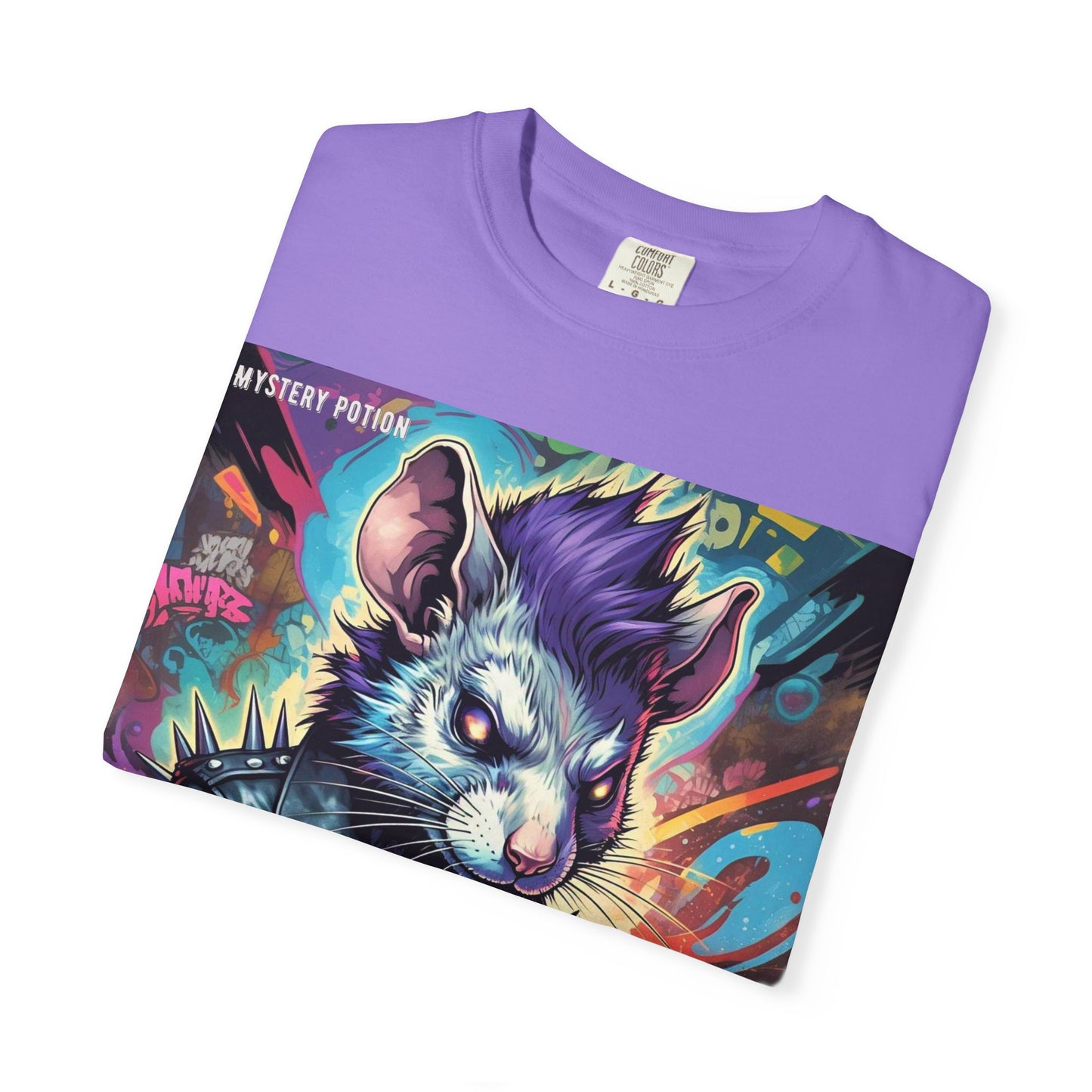 Punk Rock Rodent T-Shirt, Unisex Graphic Tee, Edgy Casual Wear, Alternative Fashion, Gift for Music Lovers, Festival Apparel