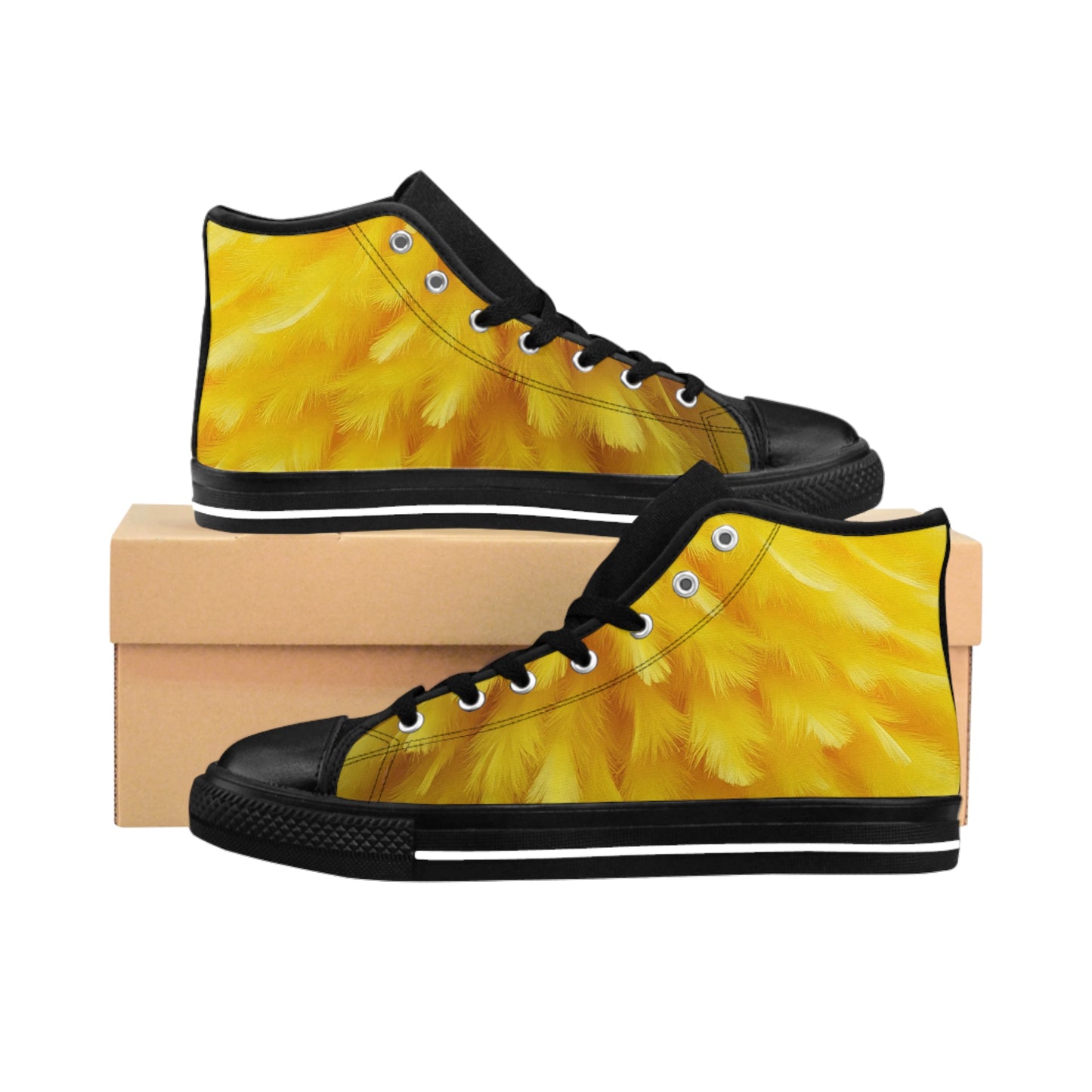 Big Yellow Bird Women's Classic Sneakers - Sunshine Vibes, Perfect for Casual Wear, Gifts, Spring Fashion, Summer Adventures