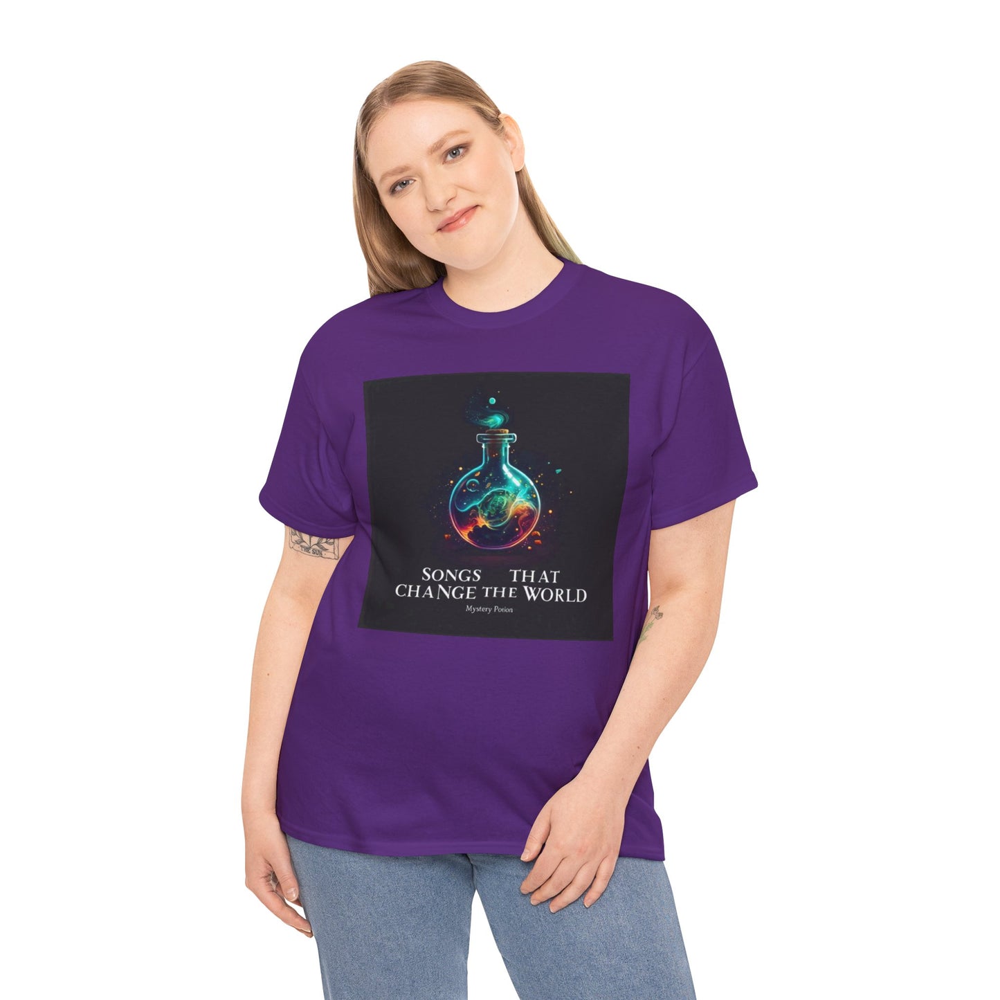 'Songs That Change The World' by Mystery Potion Viral Statement Tee