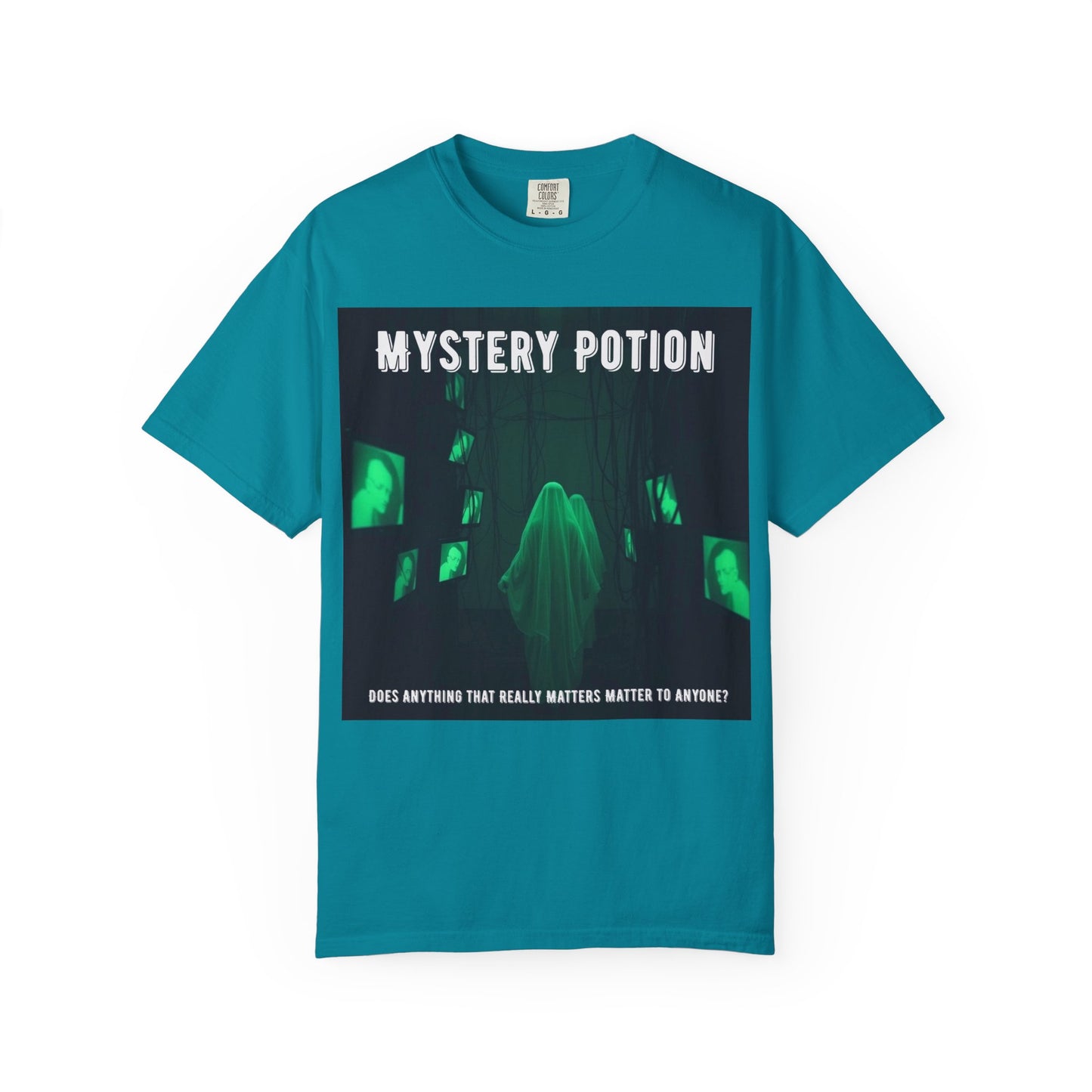 Mystery Potion Unisex T-Shirt | Ghostly Vibe | Perfect for Halloween, Gifts, or Casual Wear, Unique Tee, Spooky Apparel, Graphic Shirt