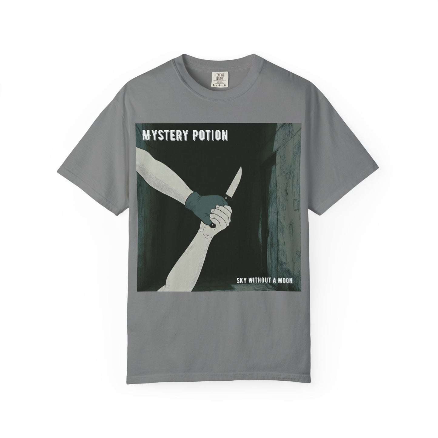 'Sky Without A Moon' by Mystery Potion Graphic Tee | Unisex Casual Wear, Artistic T-shirt, Unique Gift for Friends, Street Style Fashion, Gift for Occasions