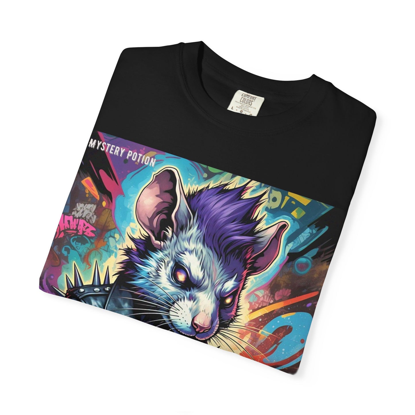 Punk Rock Rodent T-Shirt, Unisex Graphic Tee, Edgy Casual Wear, Alternative Fashion, Gift for Music Lovers, Festival Apparel