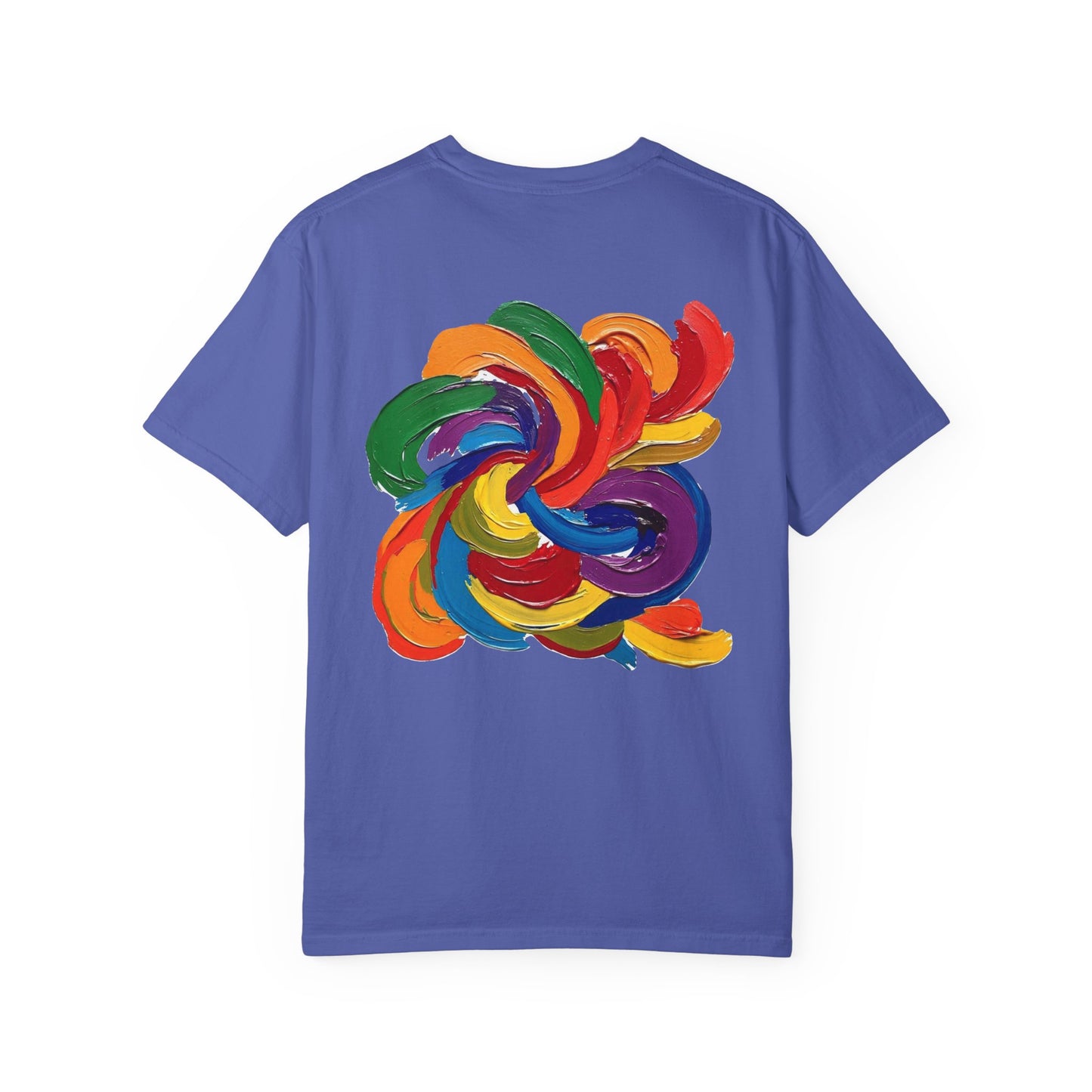 Colorful Swirl Unisex T-Shirt, Vibrant Art Tee, Casual Wear, Gift for Artists, Statement Shirt, Summer Outfit