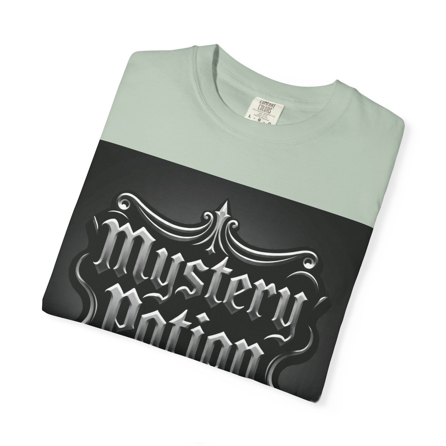 Mystery Potion Unisex Garment-Dyed T-shirt | Halloween Costume Shirt, Casual Wear, Themed Party Tee, Gift for Mystery Lovers