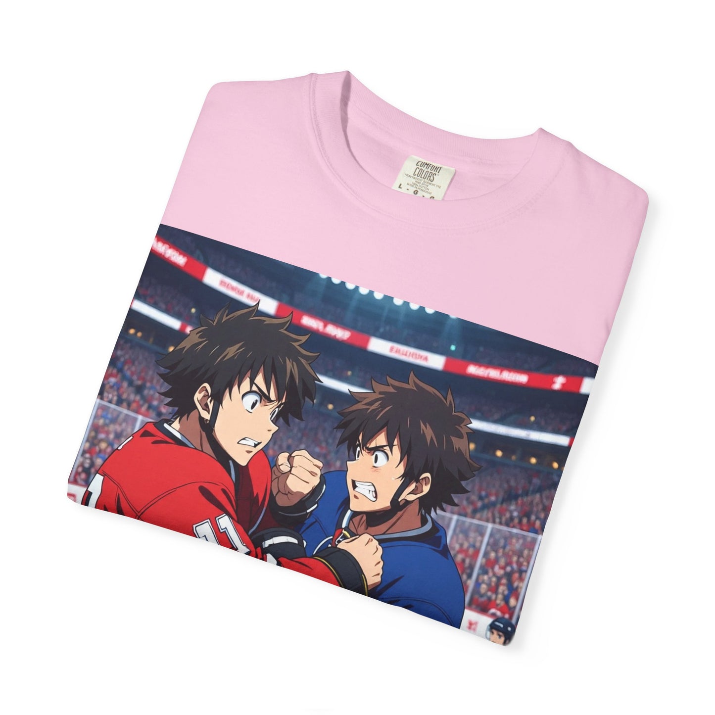 Hockey Fight T-Shirt | Unisex Vintage Graphic Tee | Perfect for Gamers | Gift for Fans | Casual Wear | Anime Rivalry Streetwear