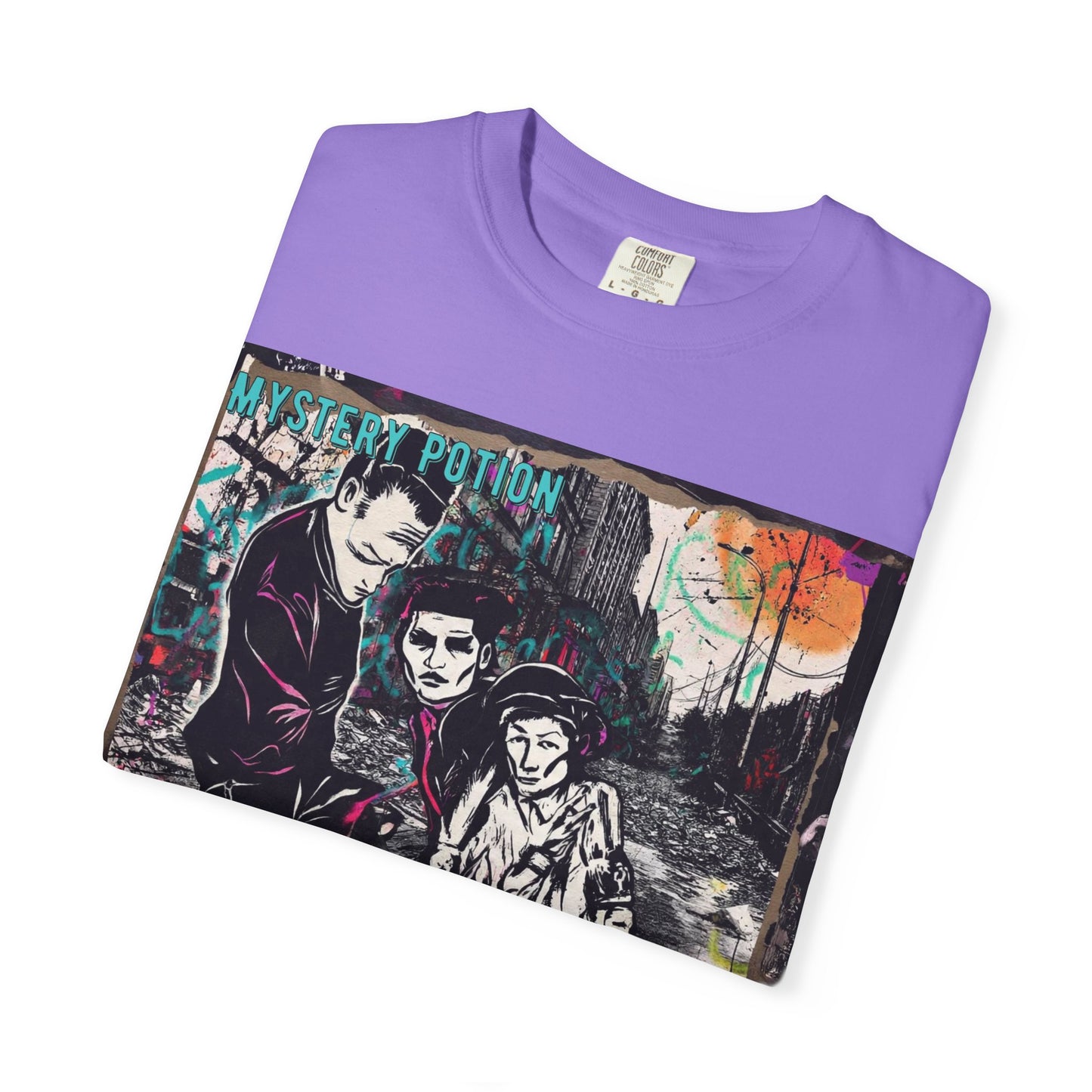 'You Think The World Is Overpopulated' by Mystery Potion, Street Art Unisex T-Shirt - Alternative Fashion, Graphic Tee for Music Lovers, Gifting, Urban Style, Everyday Wear