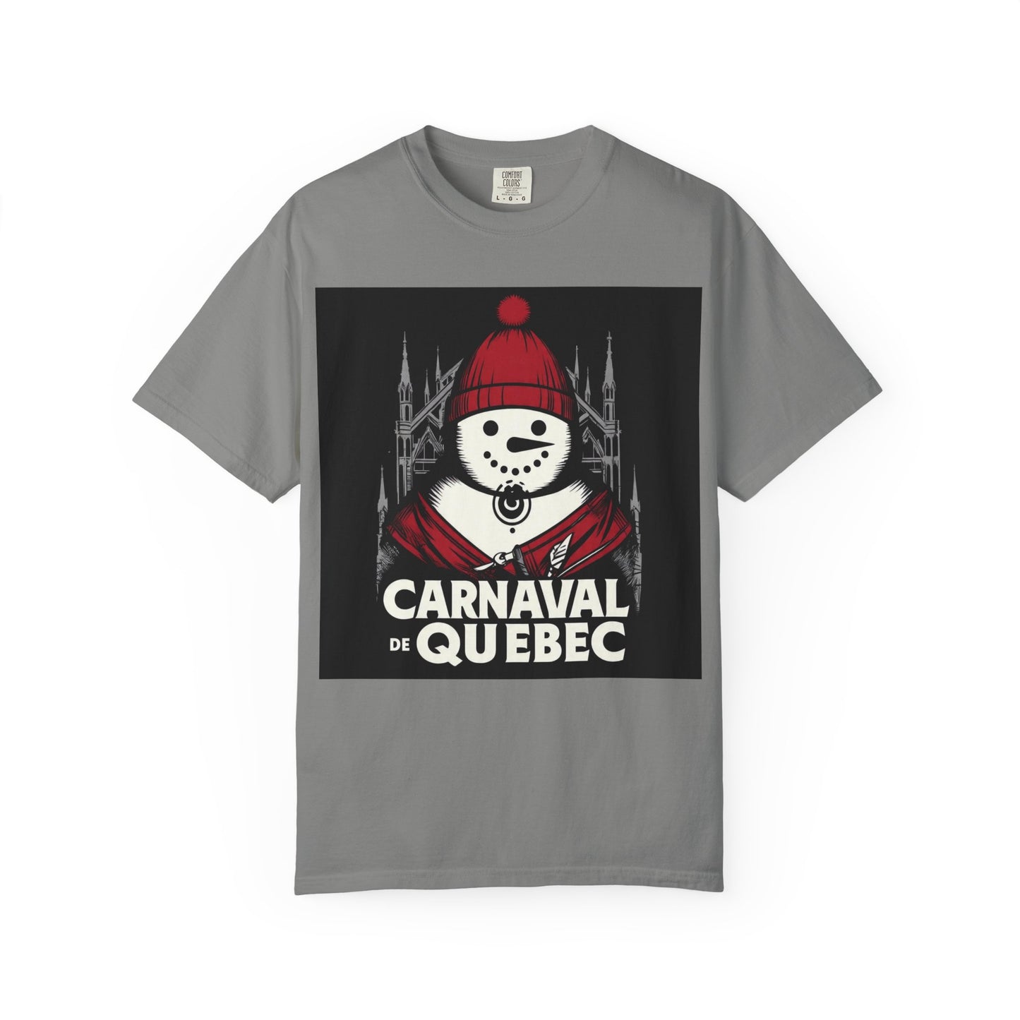 Carnaval de Québec Post-Goth T-shirt, Unisex Graphic Tee, Winter Festival Apparel, Holiday Gifts, Comfortable Everyday Wear