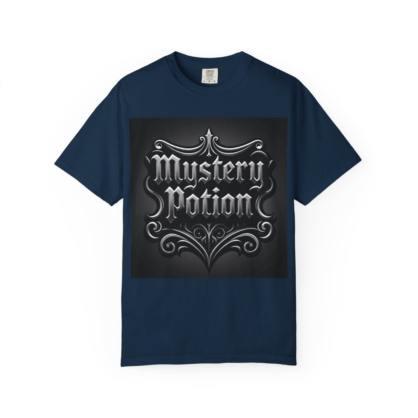 Mystery Potion Unisex Garment-Dyed T-shirt | Halloween Costume Shirt, Casual Wear, Themed Party Tee, Gift for Mystery Lovers