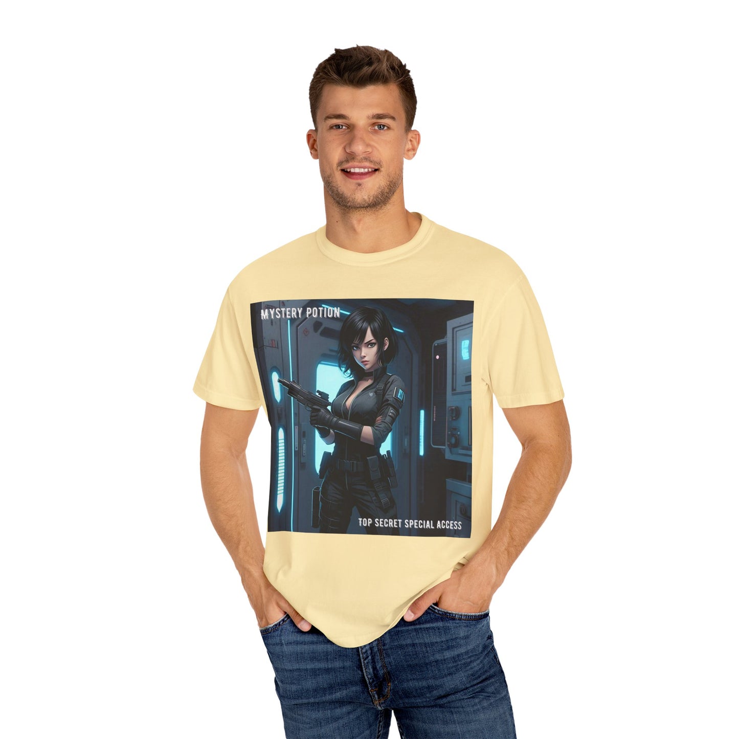 Mystery Potion Graphic Tee, Gamer T-Shirt, Unisex Clothing, Casual Wear, Birthday Gift, Top Secret Access Shirt