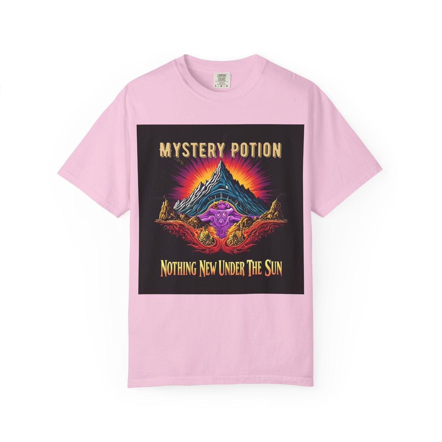 Mystical Graphic T-Shirt, "Nothing New Under The Sun" Vintage Aura Tee, Unisex Casual Wear, Unique Gift for Nature Lovers, Festival Essentials, Eco-Friendly Fashion