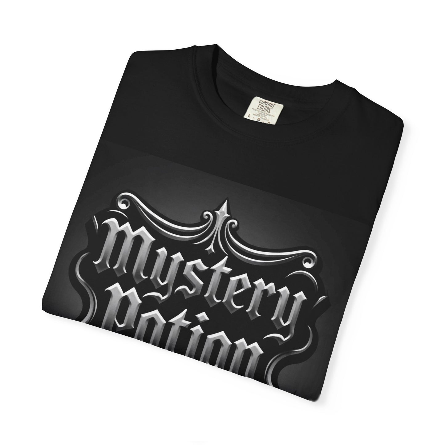 Mystery Potion Unisex Garment-Dyed T-shirt | Halloween Costume Shirt, Casual Wear, Themed Party Tee, Gift for Mystery Lovers