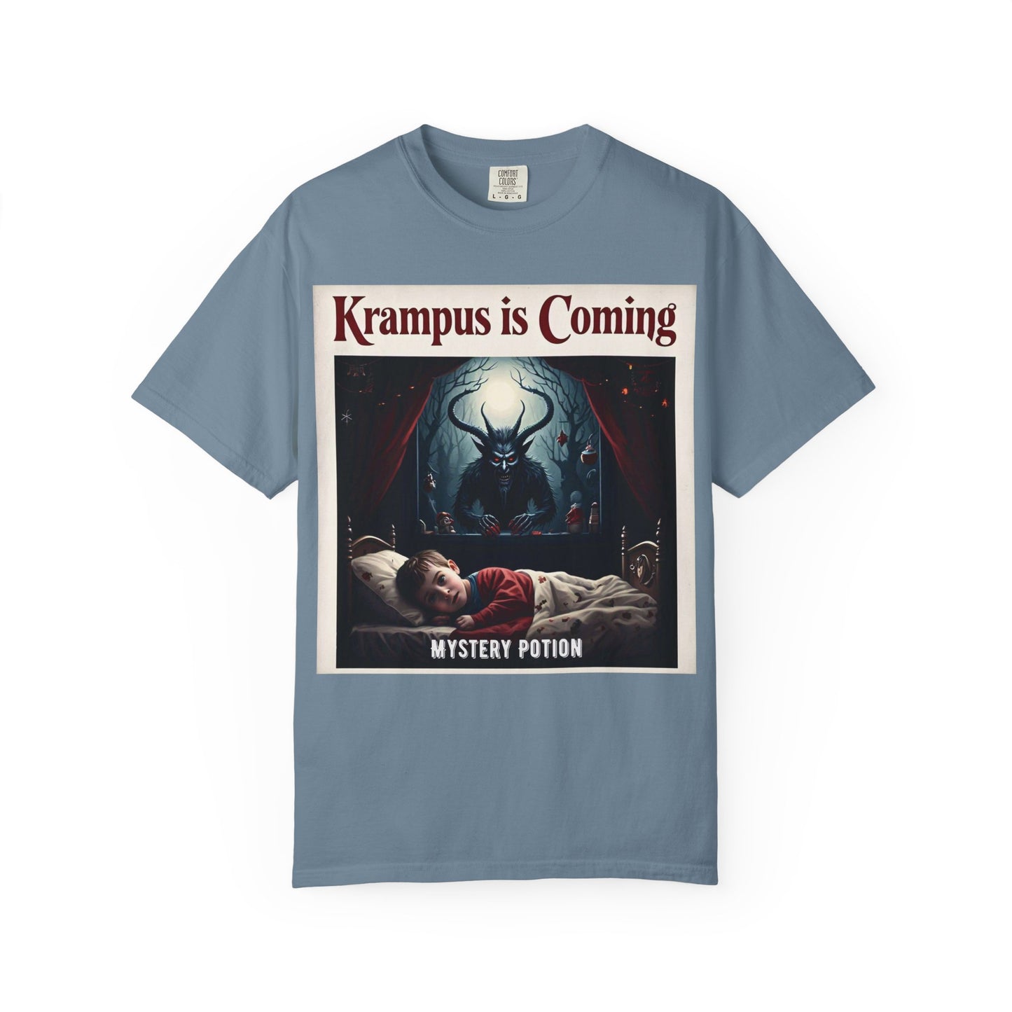 Krampus is Coming Unisex T-Shirt, Holiday Apparel, Christmas Gift, Cozy Casual Wear, Horror Theme Tee