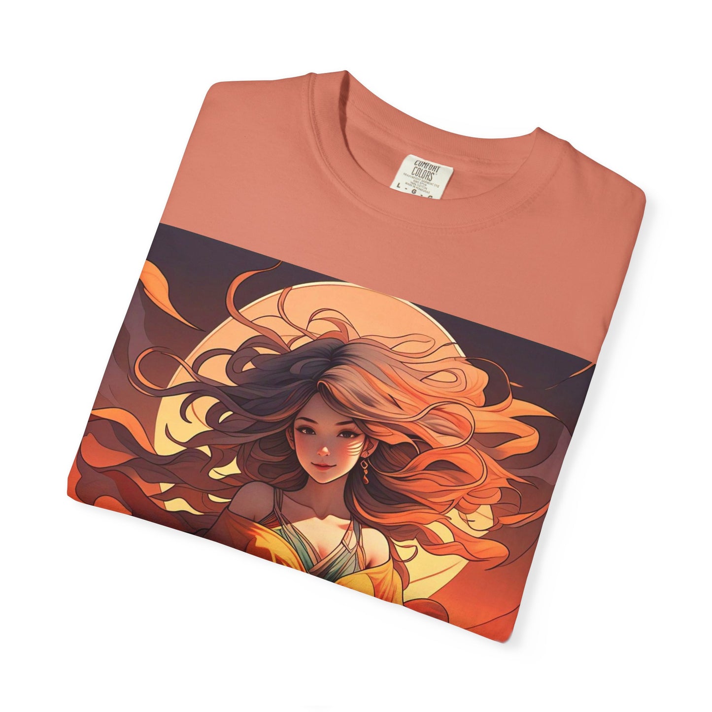 Mystical Autumn Goddess T-shirt, Enchanted Graphic Tee, Boho Style Apparel, Art Inspired Top, Unique Gift for Her, Festival Fashion