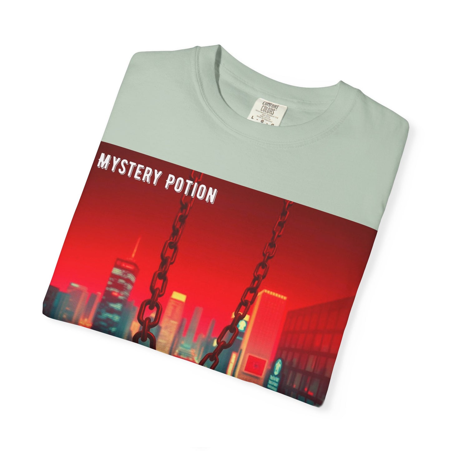 Mystery Potion Urban T-Shirt, Retro Graphic Tee, Unisex Streetwear, Casual Wear, Gift for Art Lovers, Music Festival Apparel