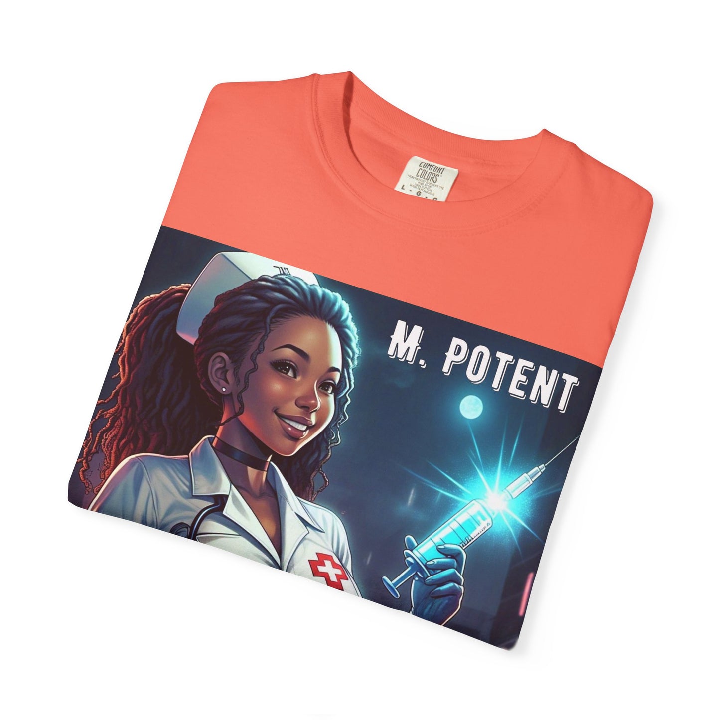 M. Potent's 'A Vaccine Against Evil', Medicine-Themed Unisex T-Shirt, Positive Vibes, Great for Nurses, Vaccination Awareness, Gift for Healthcare Workers