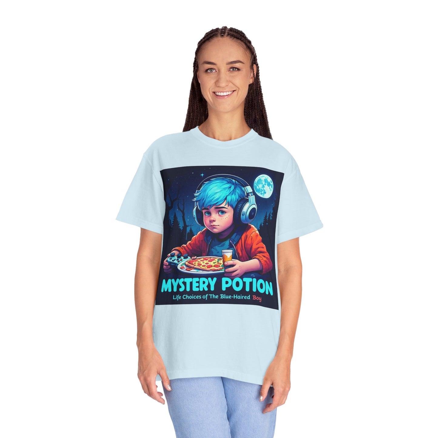 Mystery Potion T-shirt, Gamer Tee, Unisex Graphic Tee, Quirky Gift, Unique Design, Retro Vibe