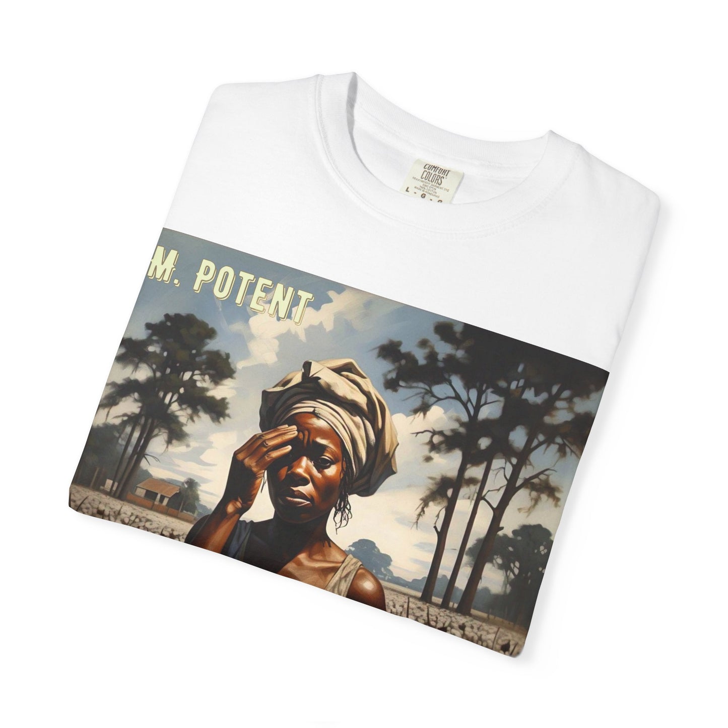 'Ezekiel Saw the Wheel' by M. Potent, Vintage-Inspired Unisex T-Shirt with Artistic Design, Casual Wear, Gift for Art Lovers, Music Events, Everyday Fashion