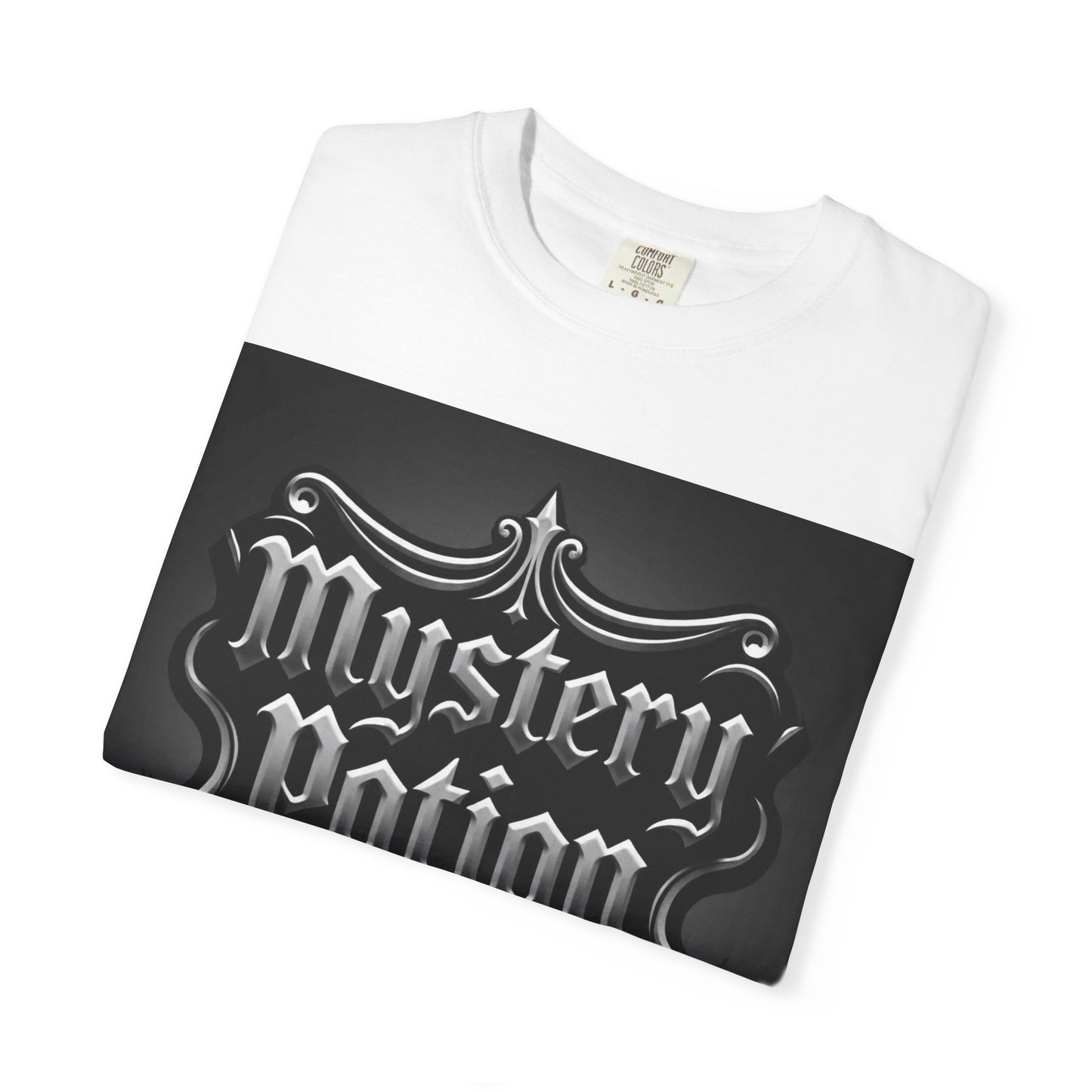 Mystery Potion Unisex Garment-Dyed T-shirt | Halloween Costume Shirt, Casual Wear, Themed Party Tee, Gift for Mystery Lovers