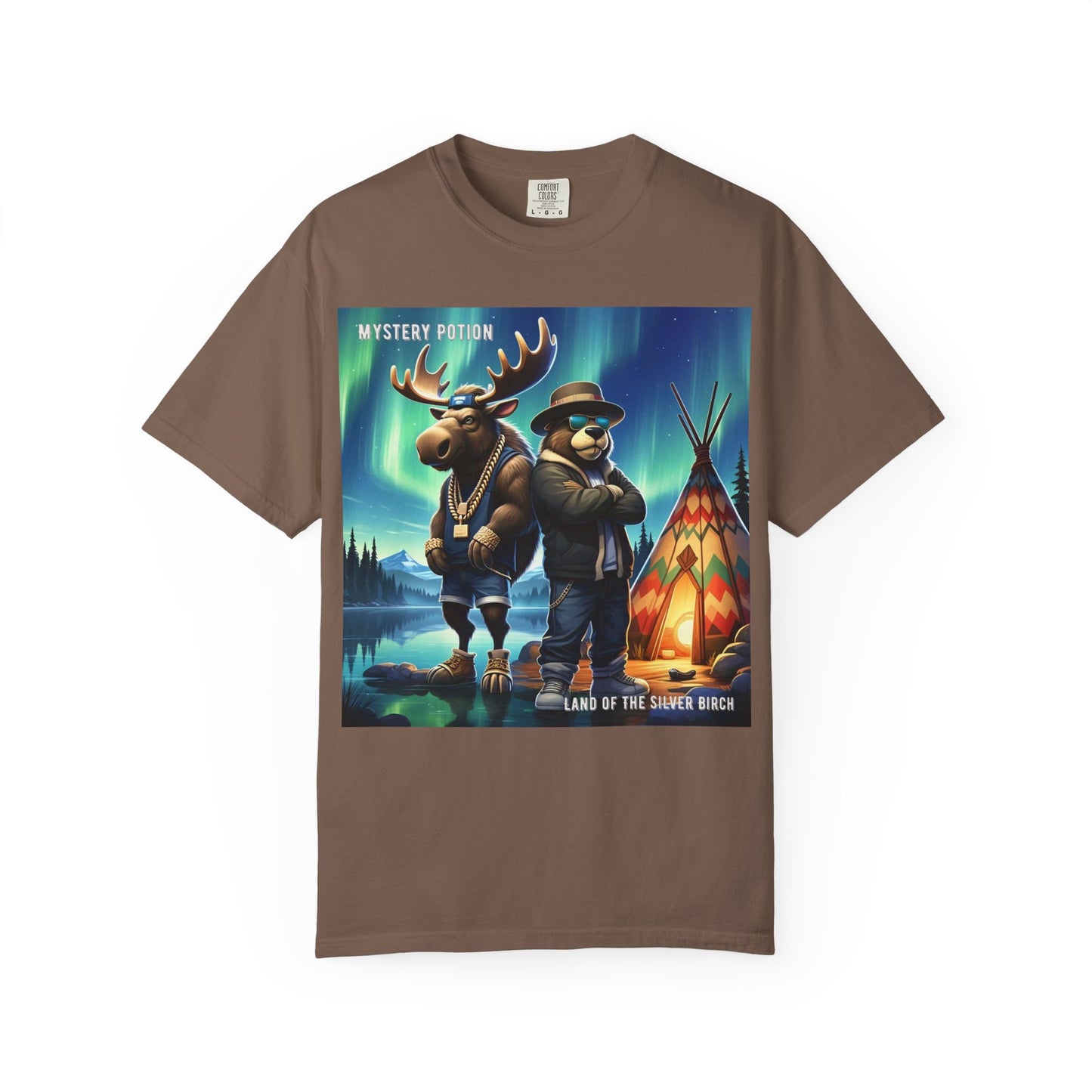 'Land Of The Silver Birch' by Mystery Potion, Unisex Garment-Dyed T-shirt