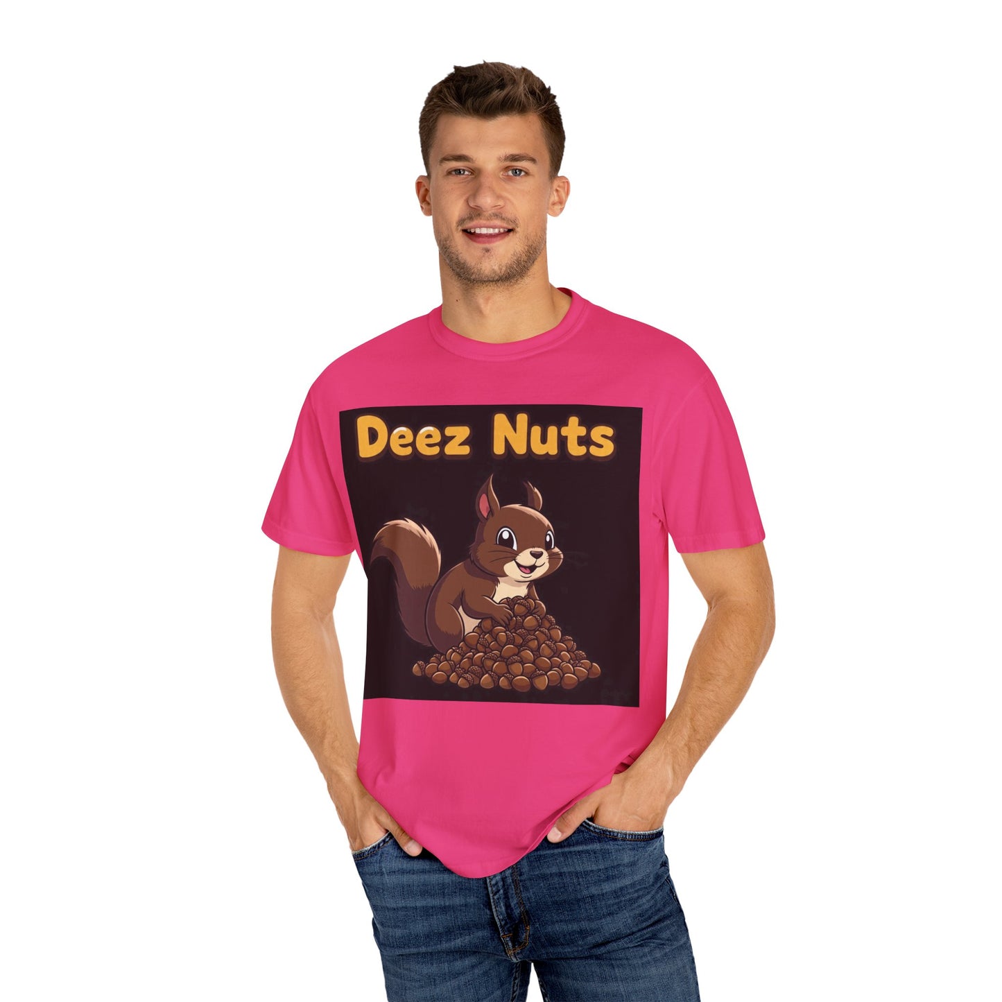Funny Squirrel T-Shirt, Humor Tee for Friends, Gift for Nut Lovers, Quirky Apparel for Casual Outings, Perfect for Birthdays