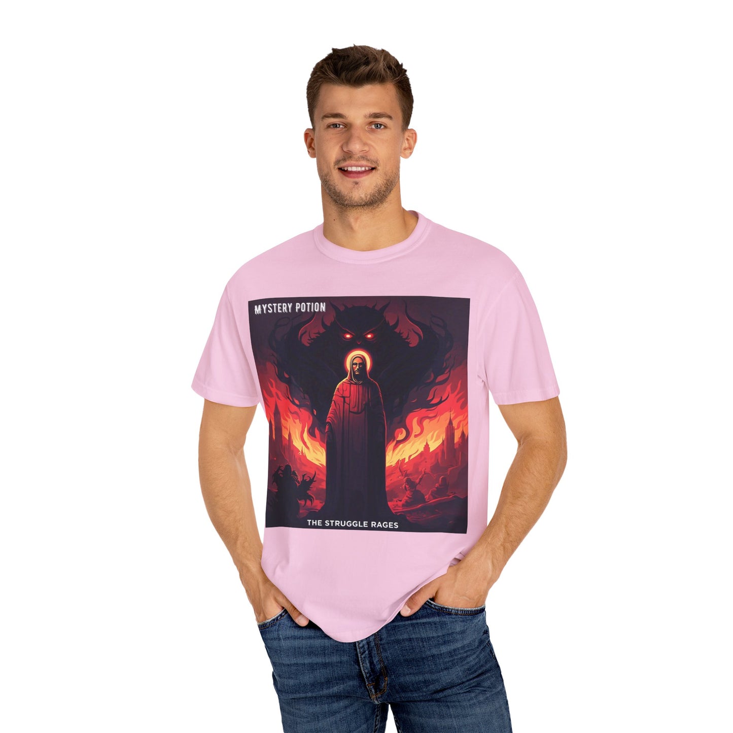 Mystical Struggle Graphic Tee - Perfect for Fans of Fantasy, Unique Gift, Casual Wear, Unisex T-shirt, Graphic Art Clothing