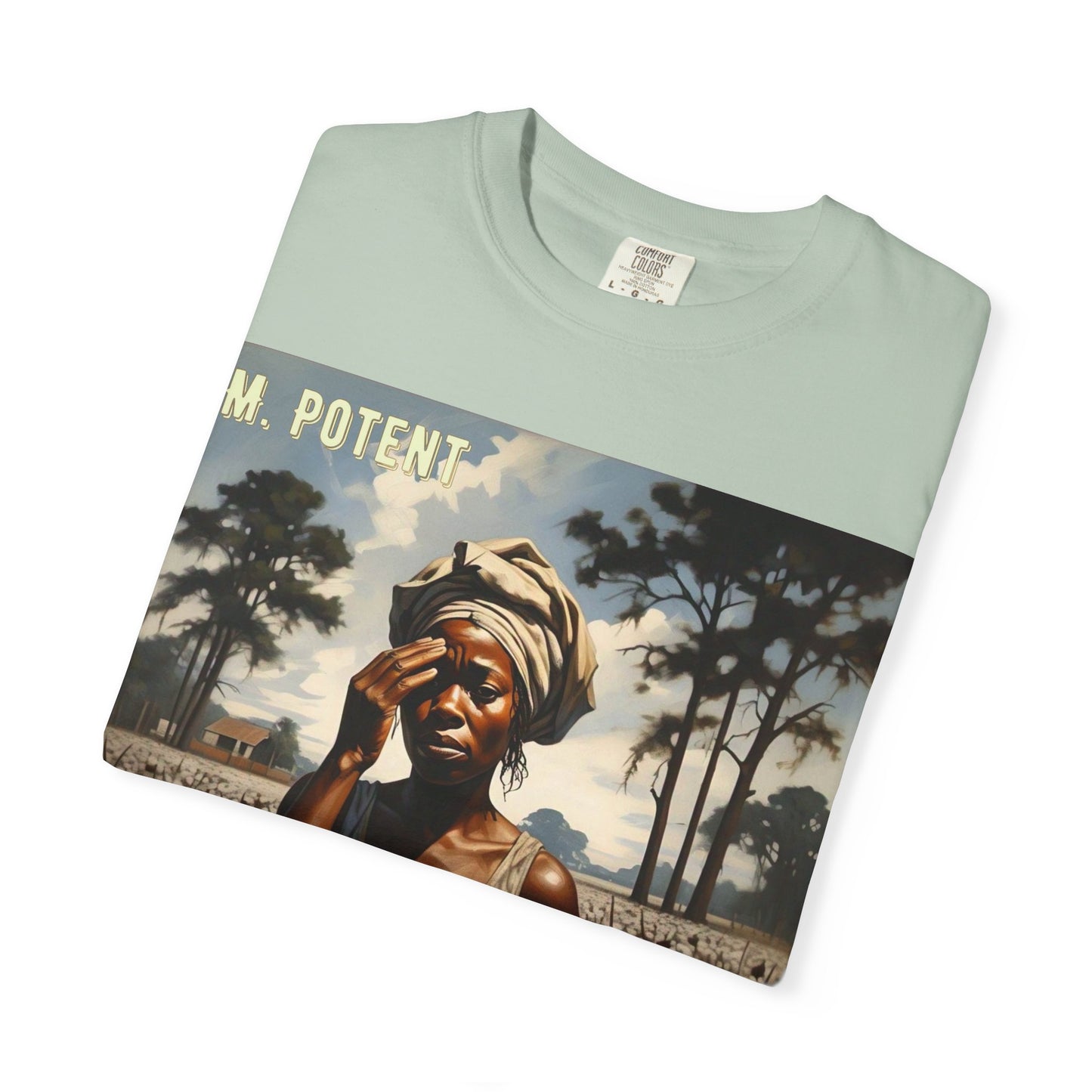 'Ezekiel Saw the Wheel' by M. Potent, Vintage-Inspired Unisex T-Shirt with Artistic Design, Casual Wear, Gift for Art Lovers, Music Events, Everyday Fashion