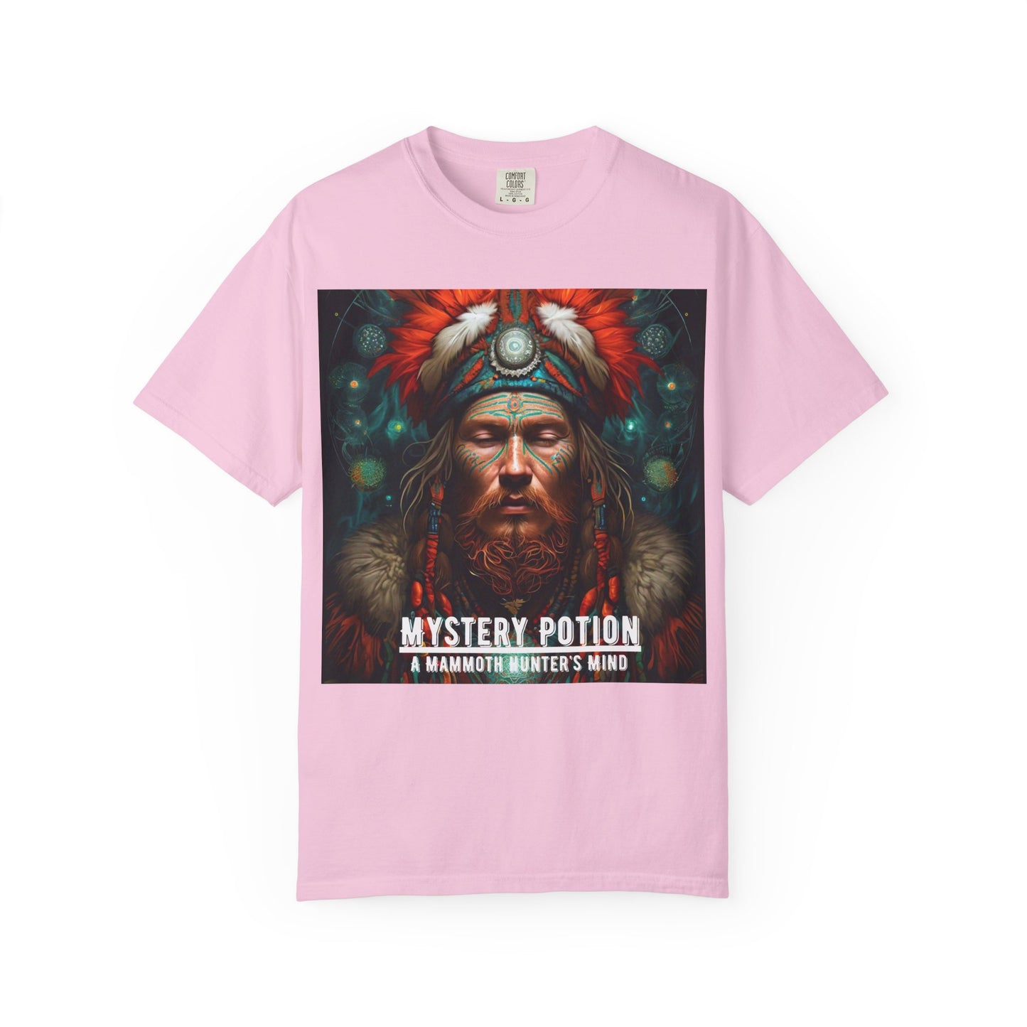 'A Mammoth Hunter's Mind' Mystery Potion Mystical Vintage Inspired Unisex T-Shirt, Cozy Gift for Nature Lovers, Unique Graphic Tee for Festivals, Casual Wear, Statement Shirt