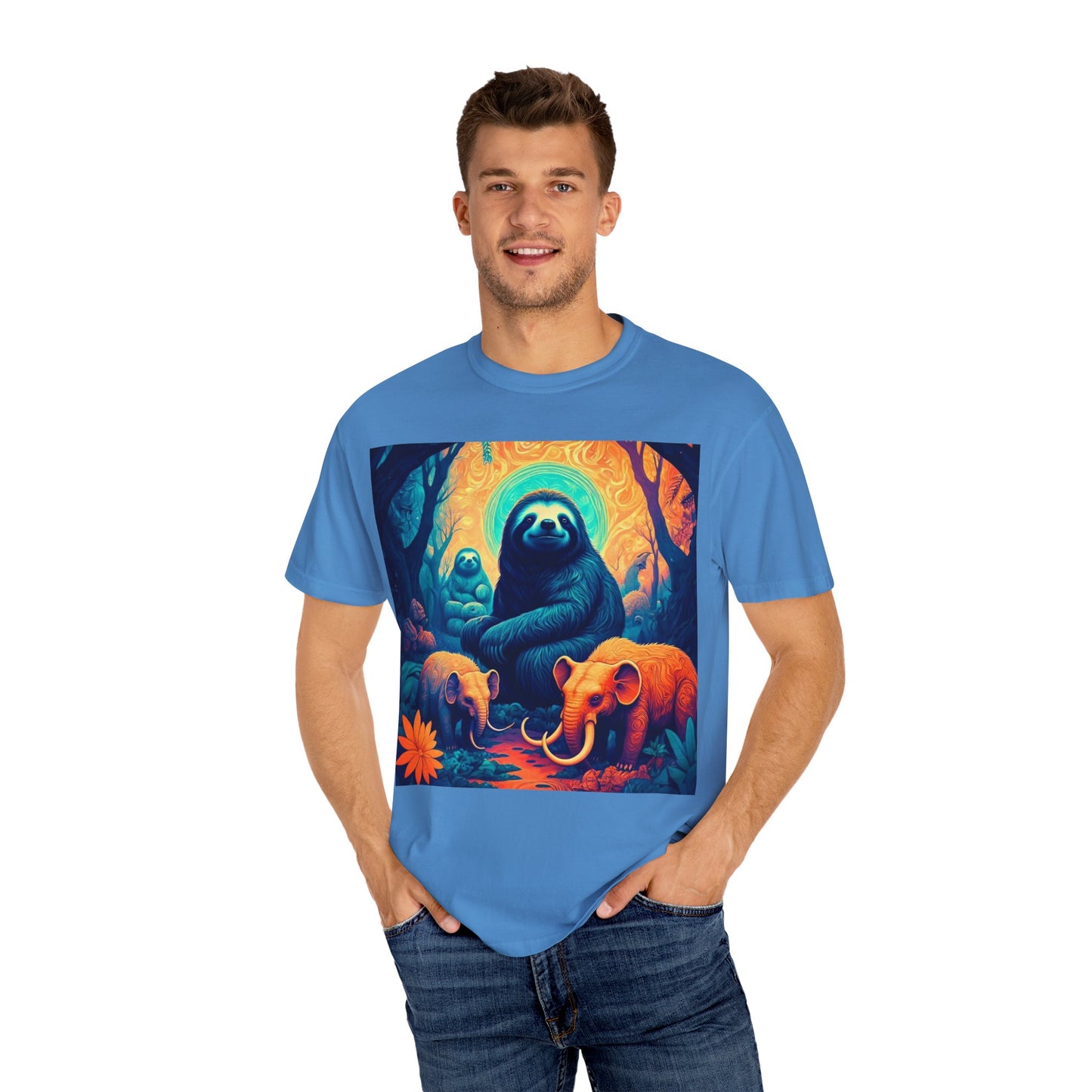 Vibrant Wildlife T-Shirt - Unisex Garment-Dyed Tee, Nature Lover Gift, Animal Art Shirt, Eco-Friendly Fashion, Summer Essentials