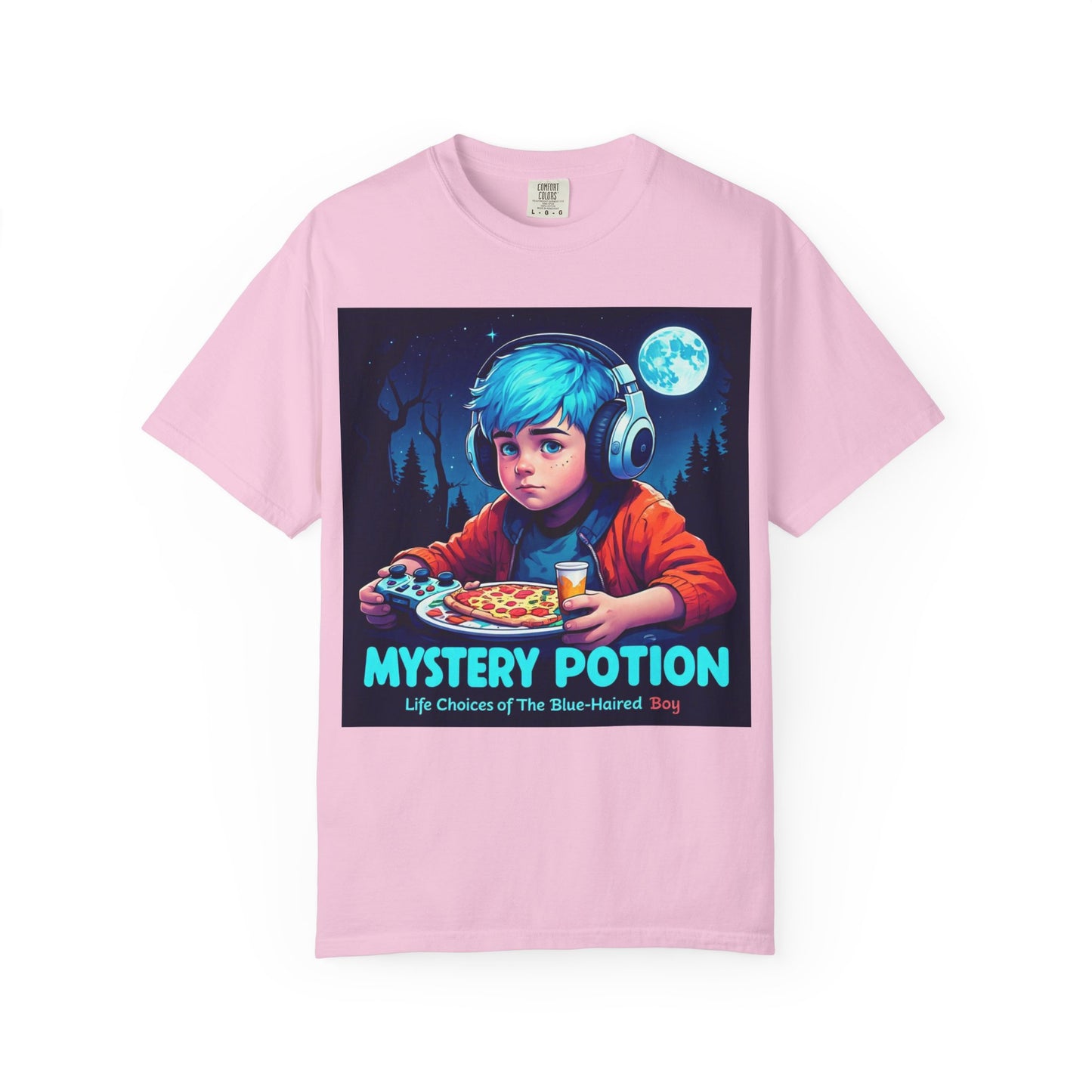 Mystery Potion T-shirt, Gamer Tee, Unisex Graphic Tee, Quirky Gift, Unique Design, Retro Vibe