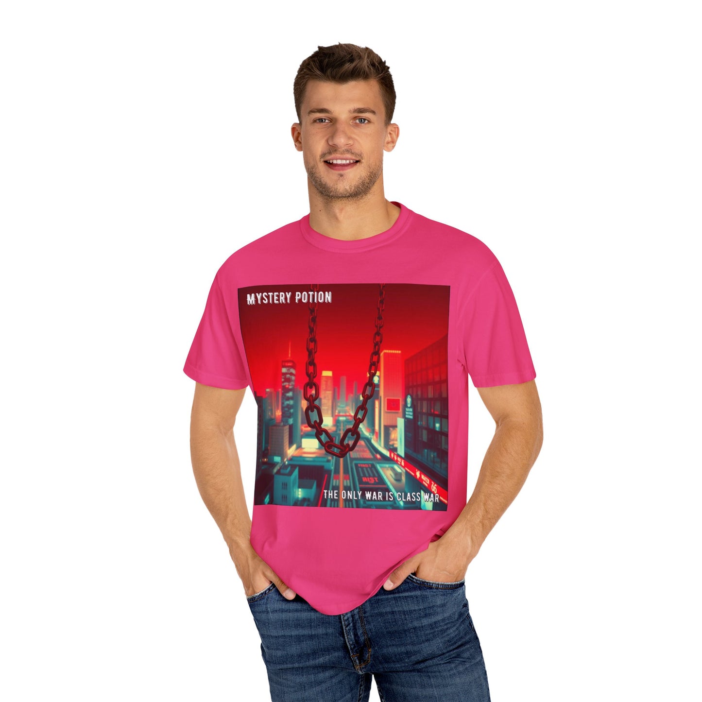 Mystery Potion Urban T-Shirt, Retro Graphic Tee, Unisex Streetwear, Casual Wear, Gift for Art Lovers, Music Festival Apparel