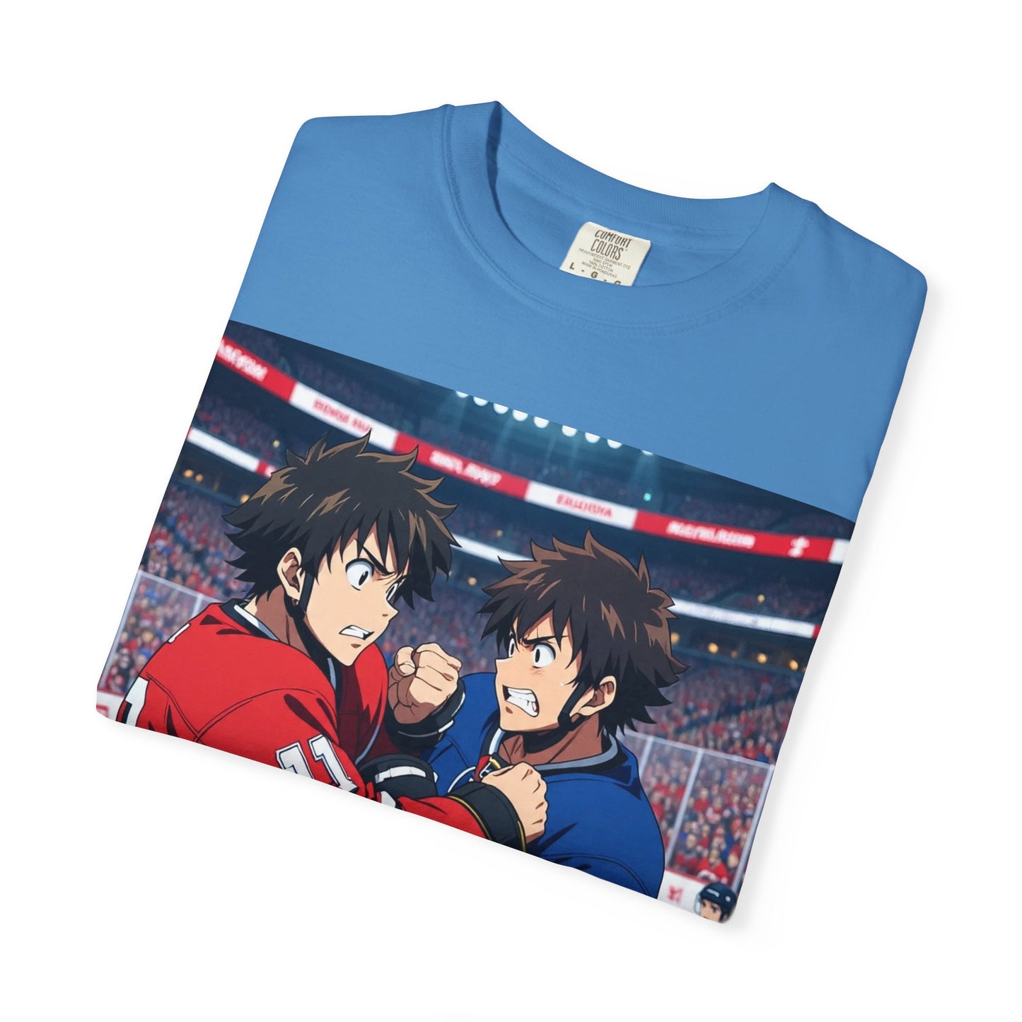 Hockey Fight T-Shirt | Unisex Vintage Graphic Tee | Perfect for Gamers | Gift for Fans | Casual Wear | Anime Rivalry Streetwear