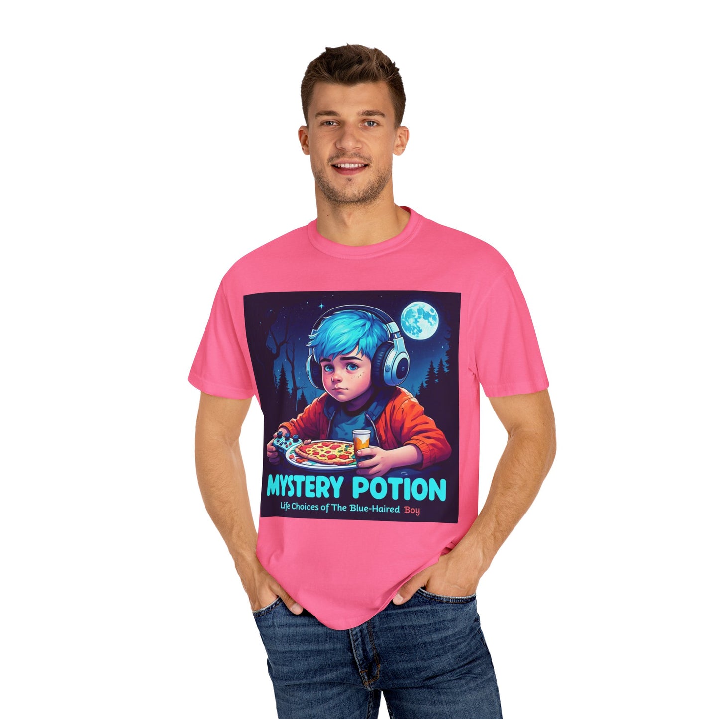 Mystery Potion T-shirt, Gamer Tee, Unisex Graphic Tee, Quirky Gift, Unique Design, Retro Vibe