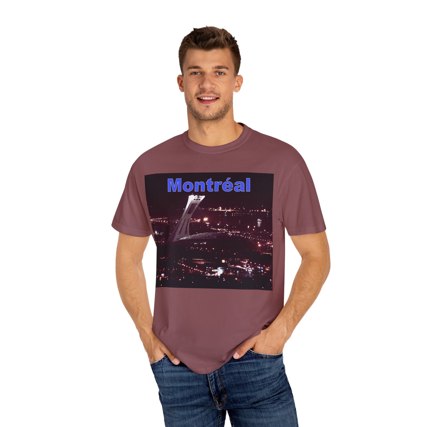 Montreal Night Skyline Unisex T-Shirt, City Love Tee, Travel Shirt, Gift for Her, Vintage Graphic Top