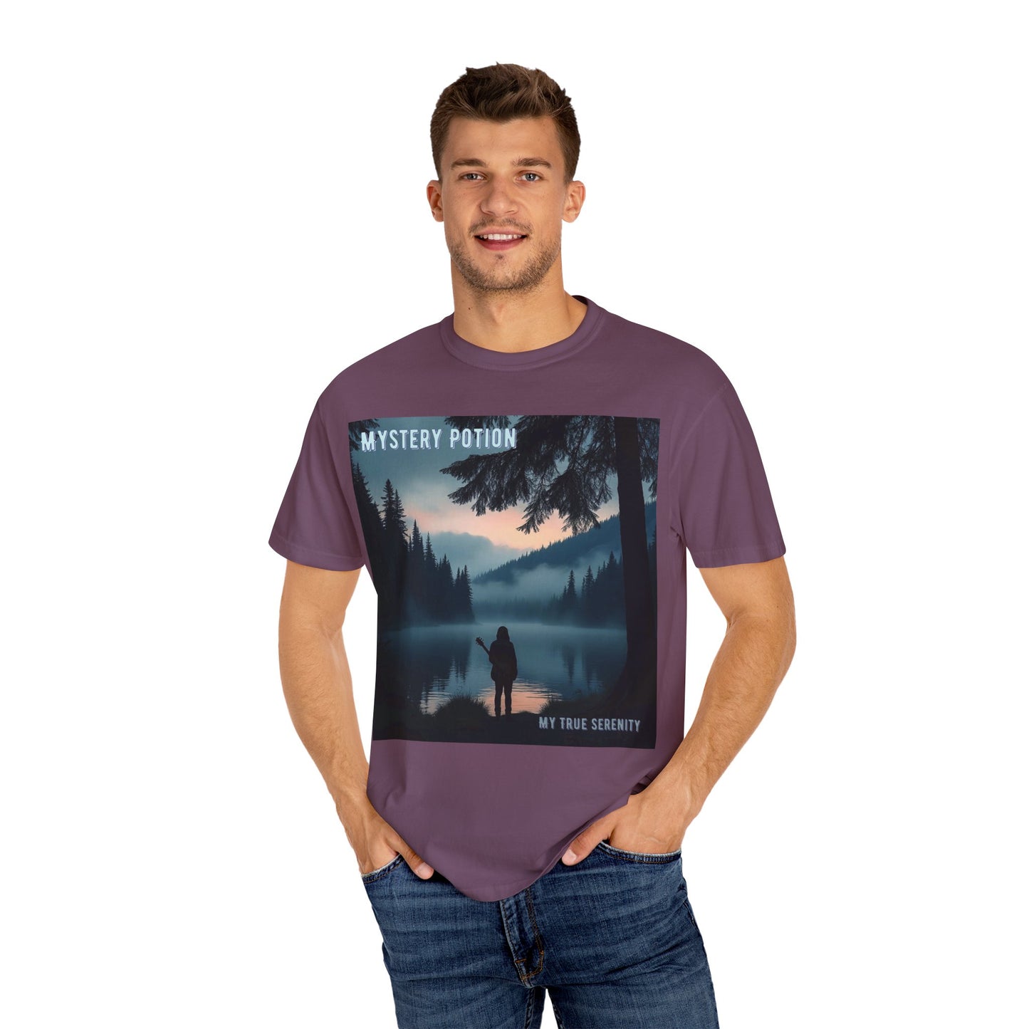'My True Serenity' by Mystery Potion Unisex T-Shirt | Nature Lover Gift, Outdoor Adventure Tee, Casual Everyday Wear, Unique Graphic Shirt, Cozy and Stylish