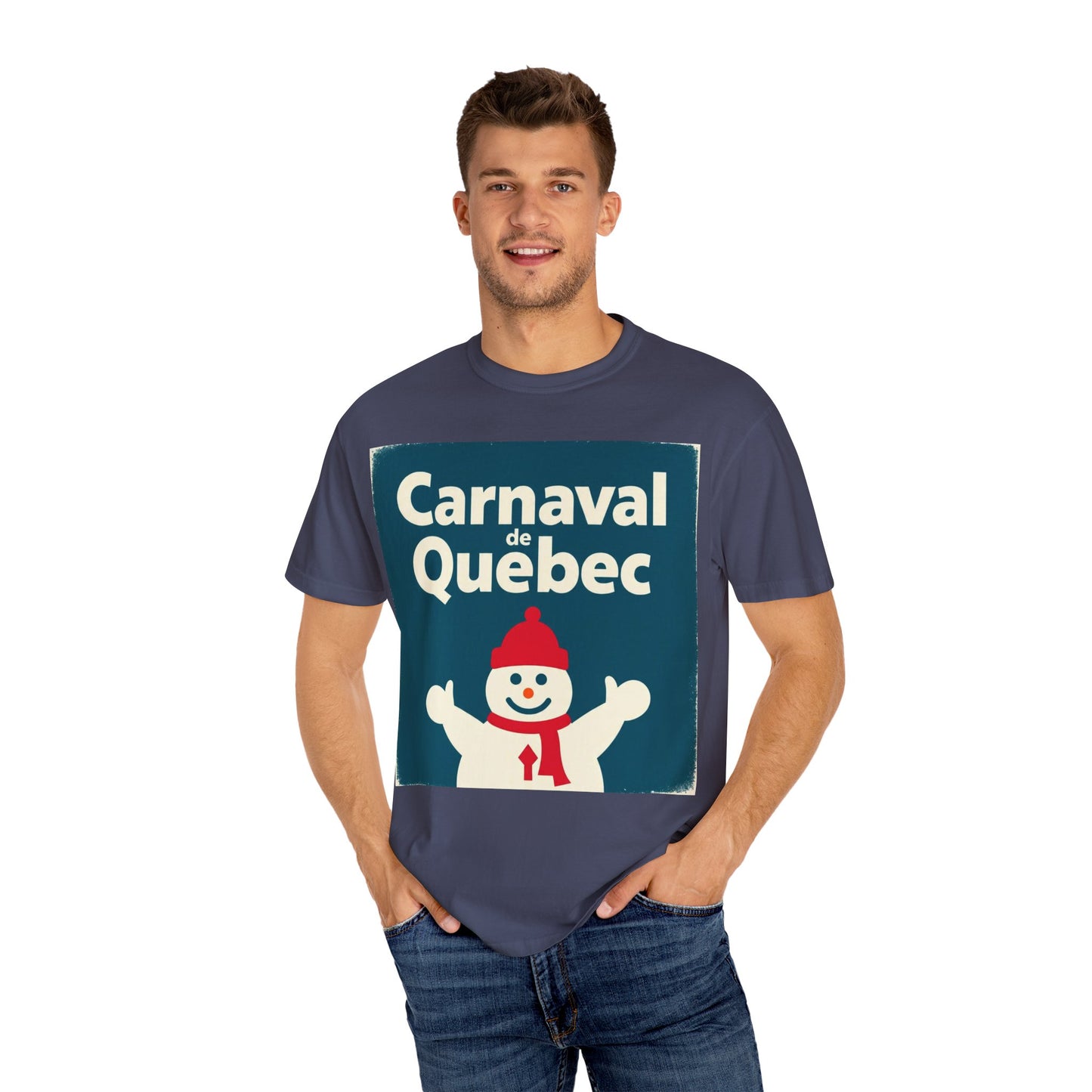 Quebec Carnaval Unisex T-Shirt, Winter Festival Tee, Handmade Vacation Souvenir, Holiday Gift Apparel, Quebec Celebration Shirt