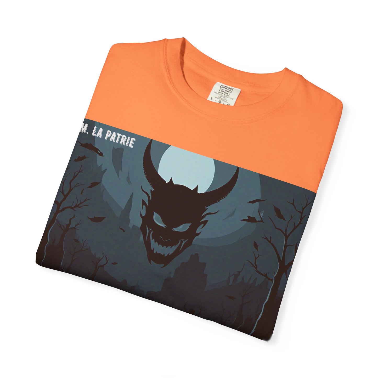 Mysterious Graphic Tee, Unisex Garment-Dyed T-Shirt, Dark Fantasy Shirt, Gift for Adventurers, Halloween Apparel, Unique Artwear