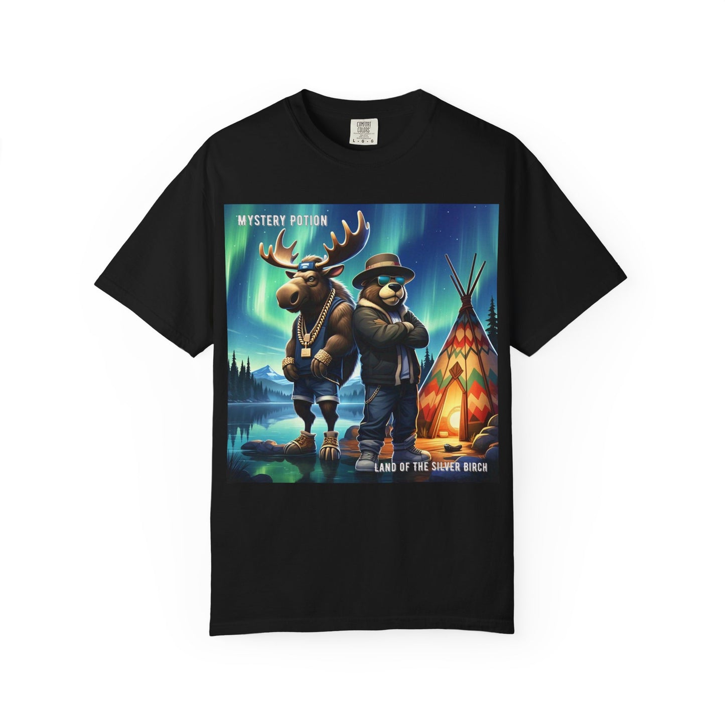 'Land Of The Silver Birch' by Mystery Potion, Unisex Garment-Dyed T-shirt