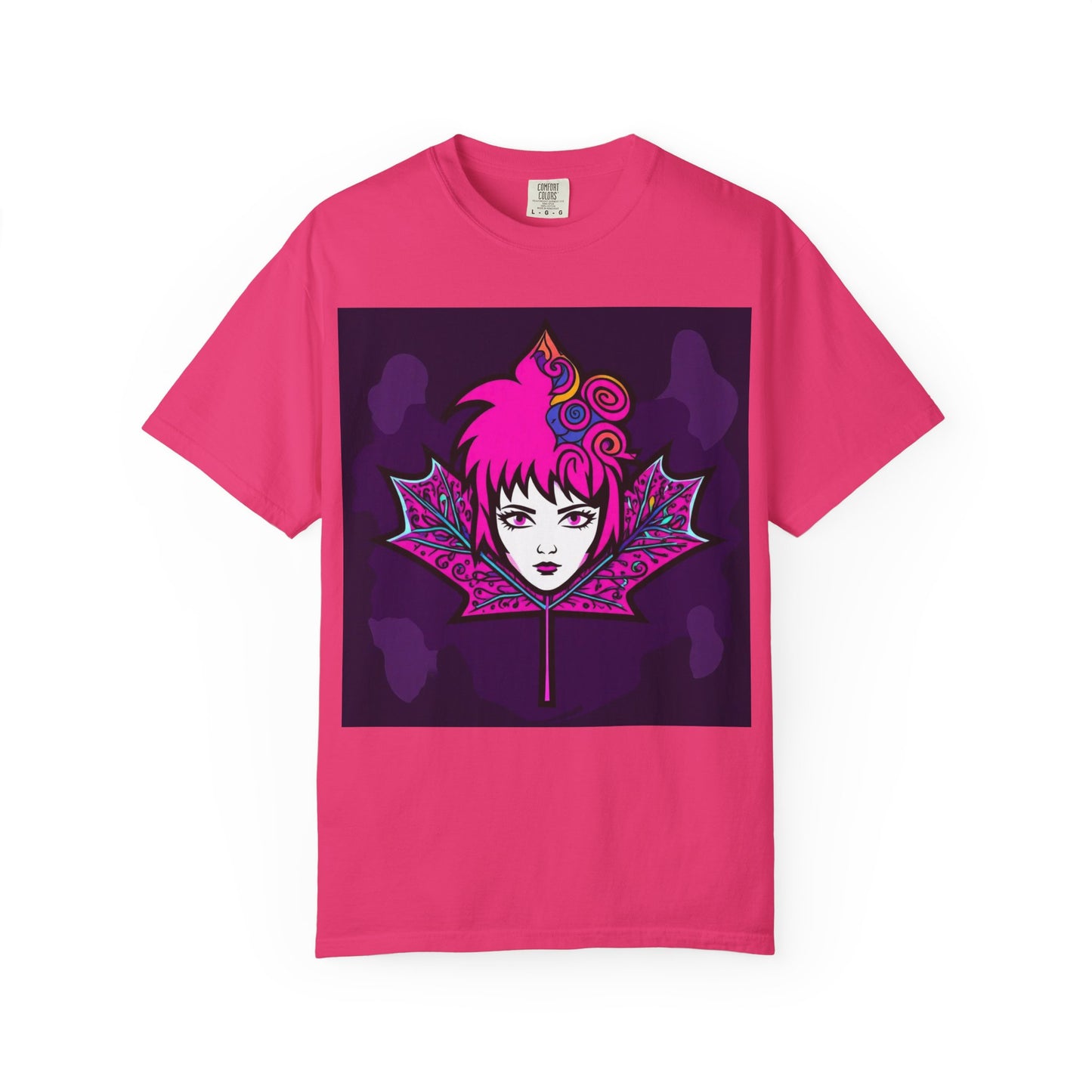 Emily The Maple Leaf Vibrant Graphic Tee: Retro Pop Art T-Shirt, Unique Gift, Casual Wear, Festival Fashion, Fun Style, Unisex Apparel