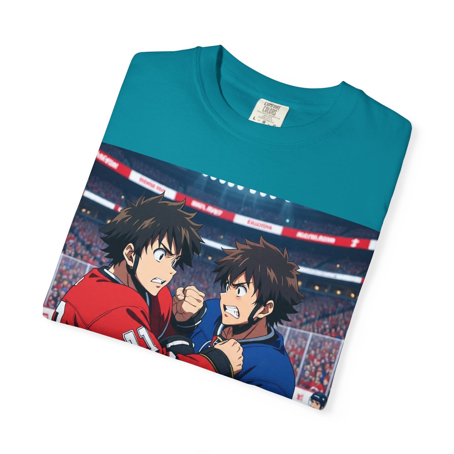 Hockey Fight T-Shirt | Unisex Vintage Graphic Tee | Perfect for Gamers | Gift for Fans | Casual Wear | Anime Rivalry Streetwear