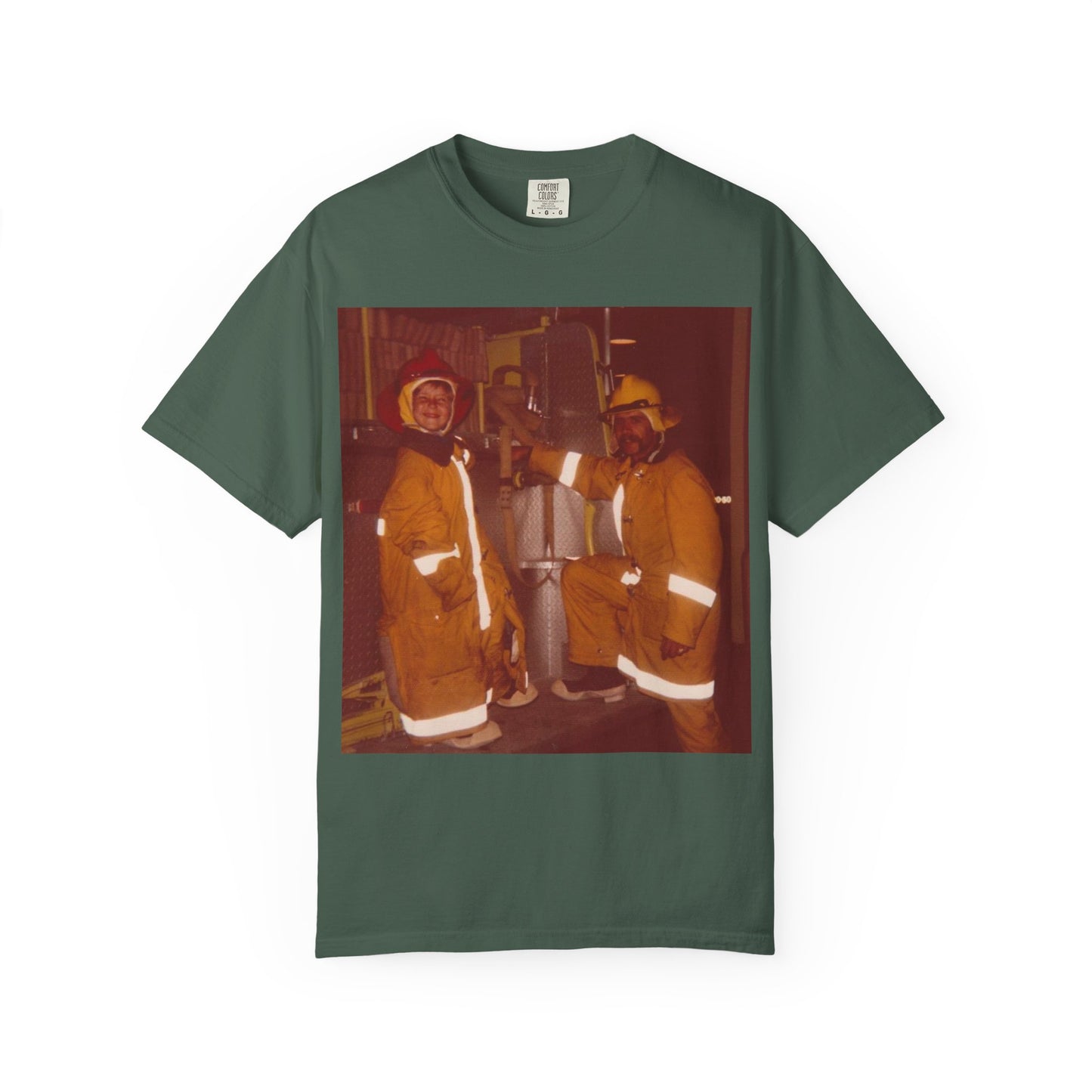 Vintage Firefighter T-Shirt, Unisex Garment-Dyed Tee, Retro Fire Rescue Shirt, Firefighter Gifts, Hero Tribute Apparel