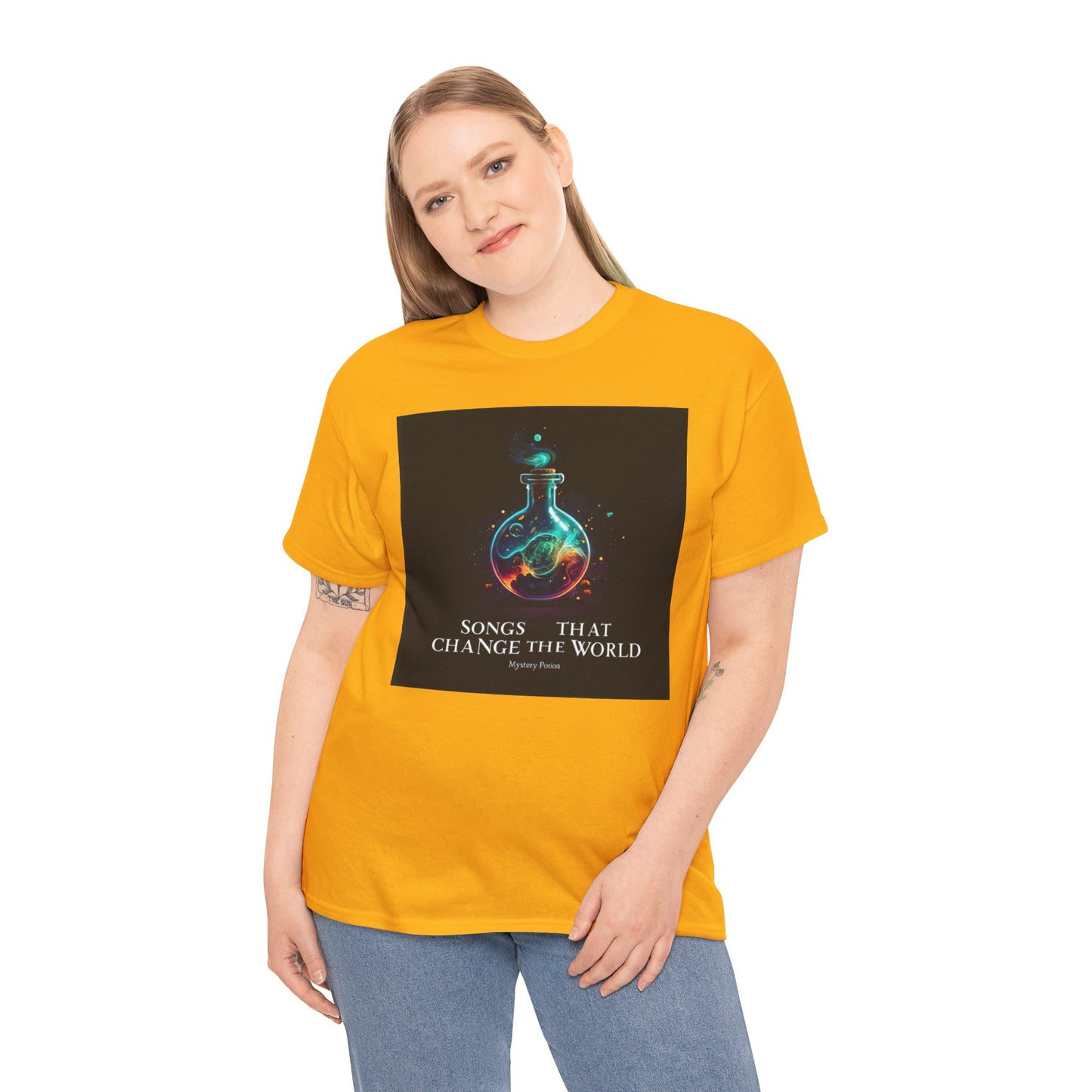'Songs That Change The World' by Mystery Potion Viral Statement Tee