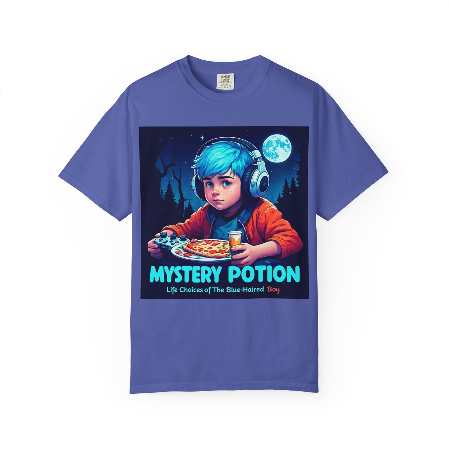 Mystery Potion T-shirt, Gamer Tee, Unisex Graphic Tee, Quirky Gift, Unique Design, Retro Vibe