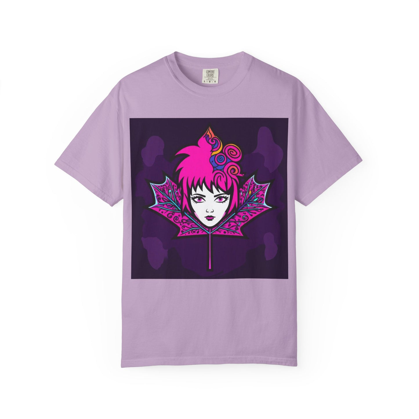 Emily The Maple Leaf Vibrant Graphic Tee: Retro Pop Art T-Shirt, Unique Gift, Casual Wear, Festival Fashion, Fun Style, Unisex Apparel