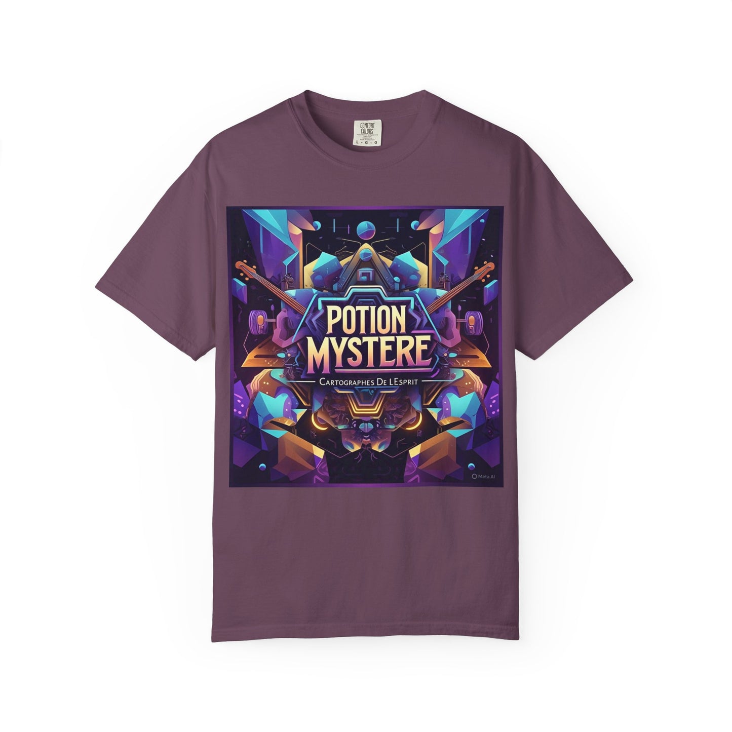 Potion Mystere Graphic Tee, Artistic Unisex Shirt, Handmade Gift, Festival Apparel, Unique Art T-shirt