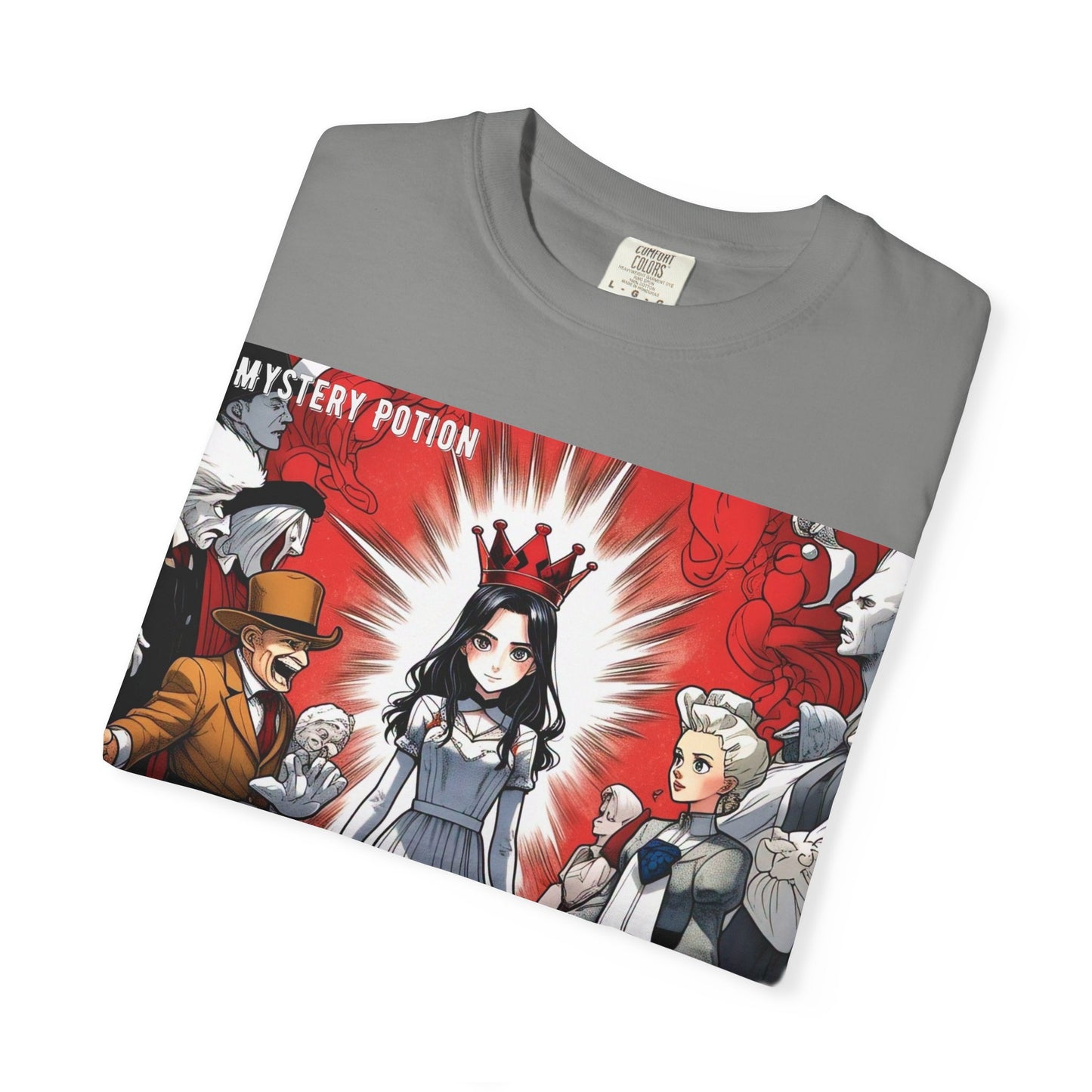 Mystery Potion's Alice In Wonderland Graphic Unisex T-shirt | Cool Casual Wear, Gift for Fans, Art Lovers, Anime Style Merch, Unique Everyday Tee