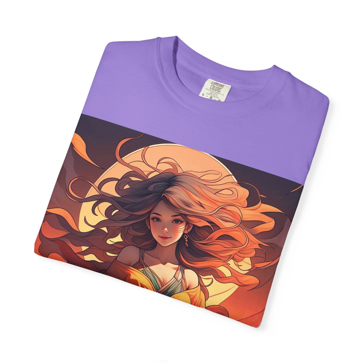 Mystical Autumn Goddess T-shirt, Enchanted Graphic Tee, Boho Style Apparel, Art Inspired Top, Unique Gift for Her, Festival Fashion
