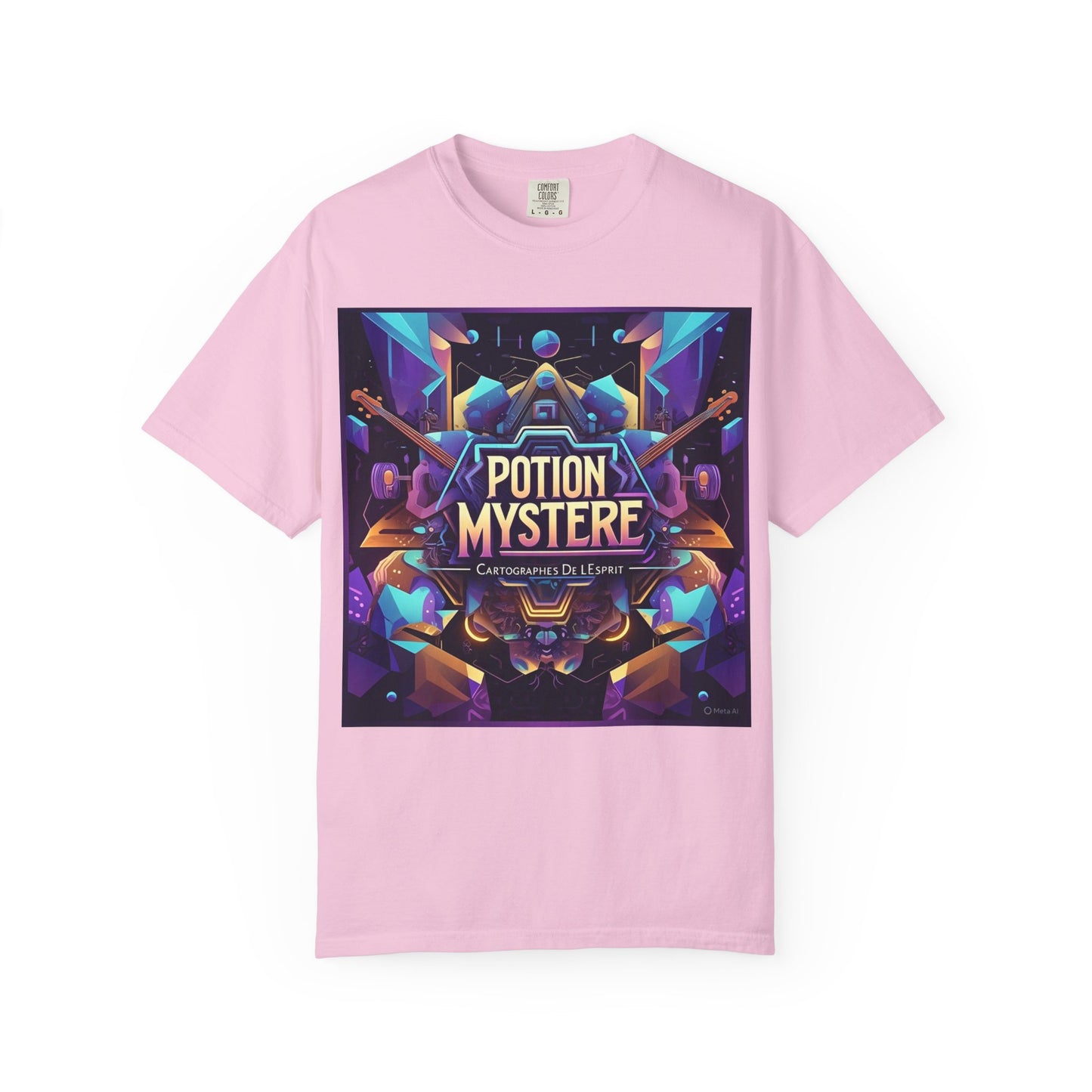 Potion Mystere Graphic Tee, Artistic Unisex Shirt, Handmade Gift, Festival Apparel, Unique Art T-shirt