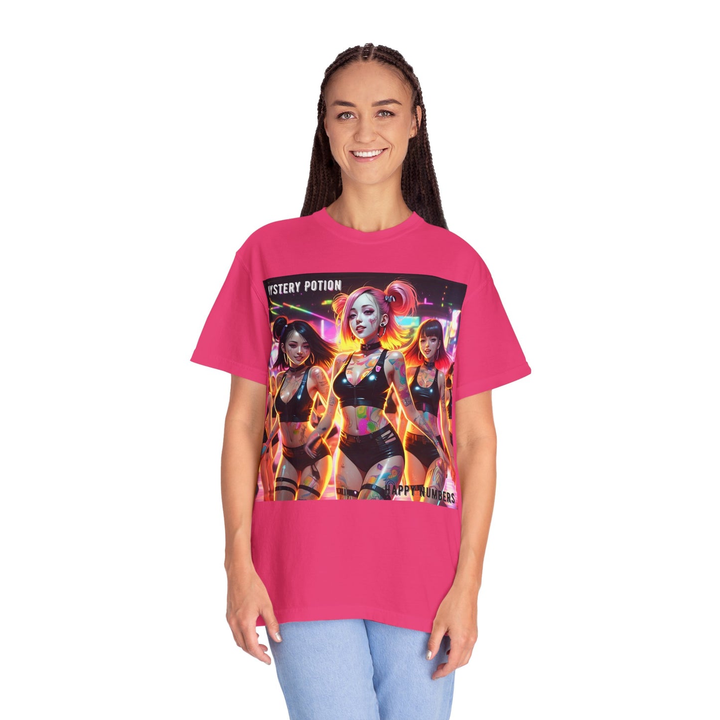 Mystery Potion Unisex T-Shirt, Trendy Graphic Tee for Women, Summer Festival Shirt, Edgy Streetwear, Gifts for Gamers, Cool Casual Wear