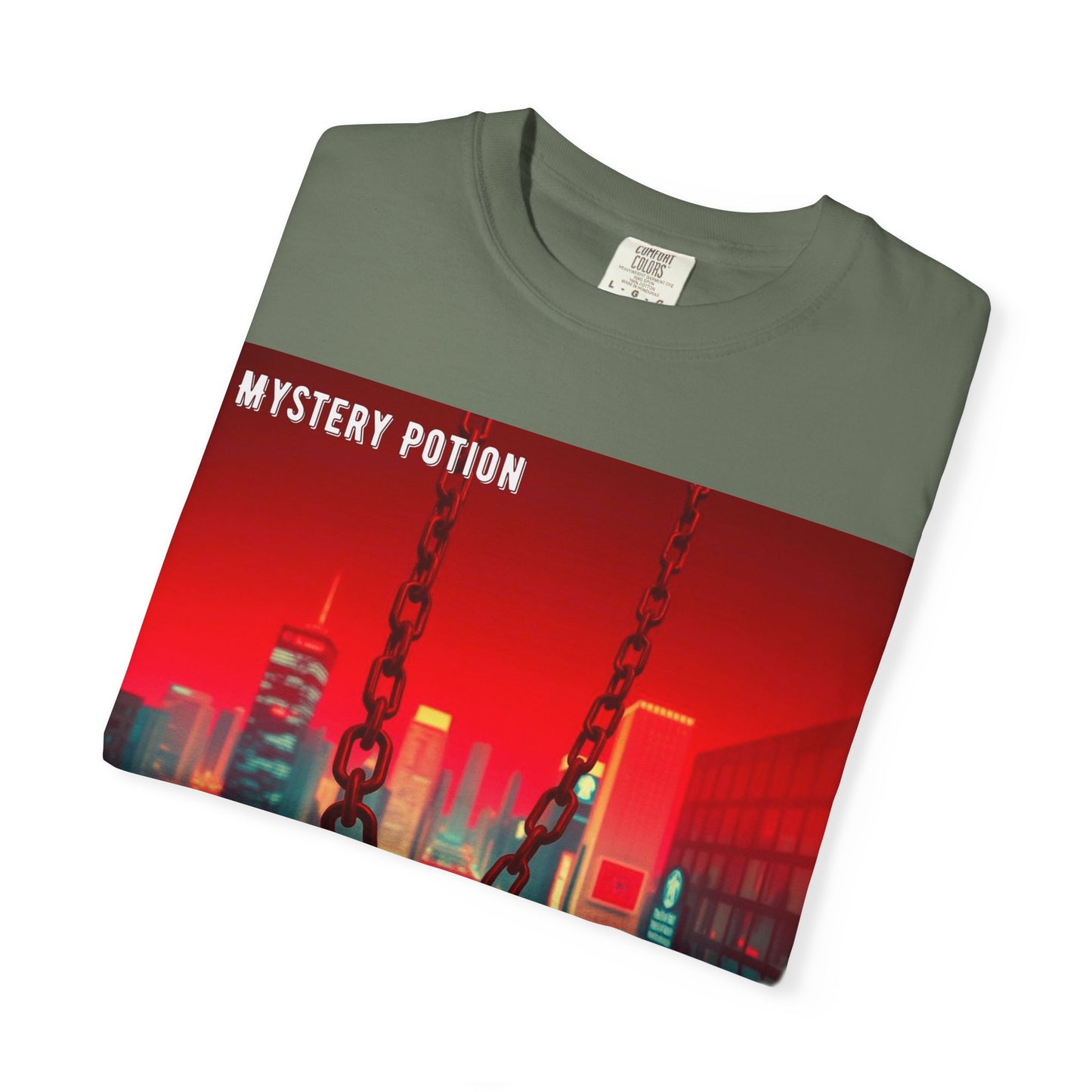 Mystery Potion Urban T-Shirt, Retro Graphic Tee, Unisex Streetwear, Casual Wear, Gift for Art Lovers, Music Festival Apparel